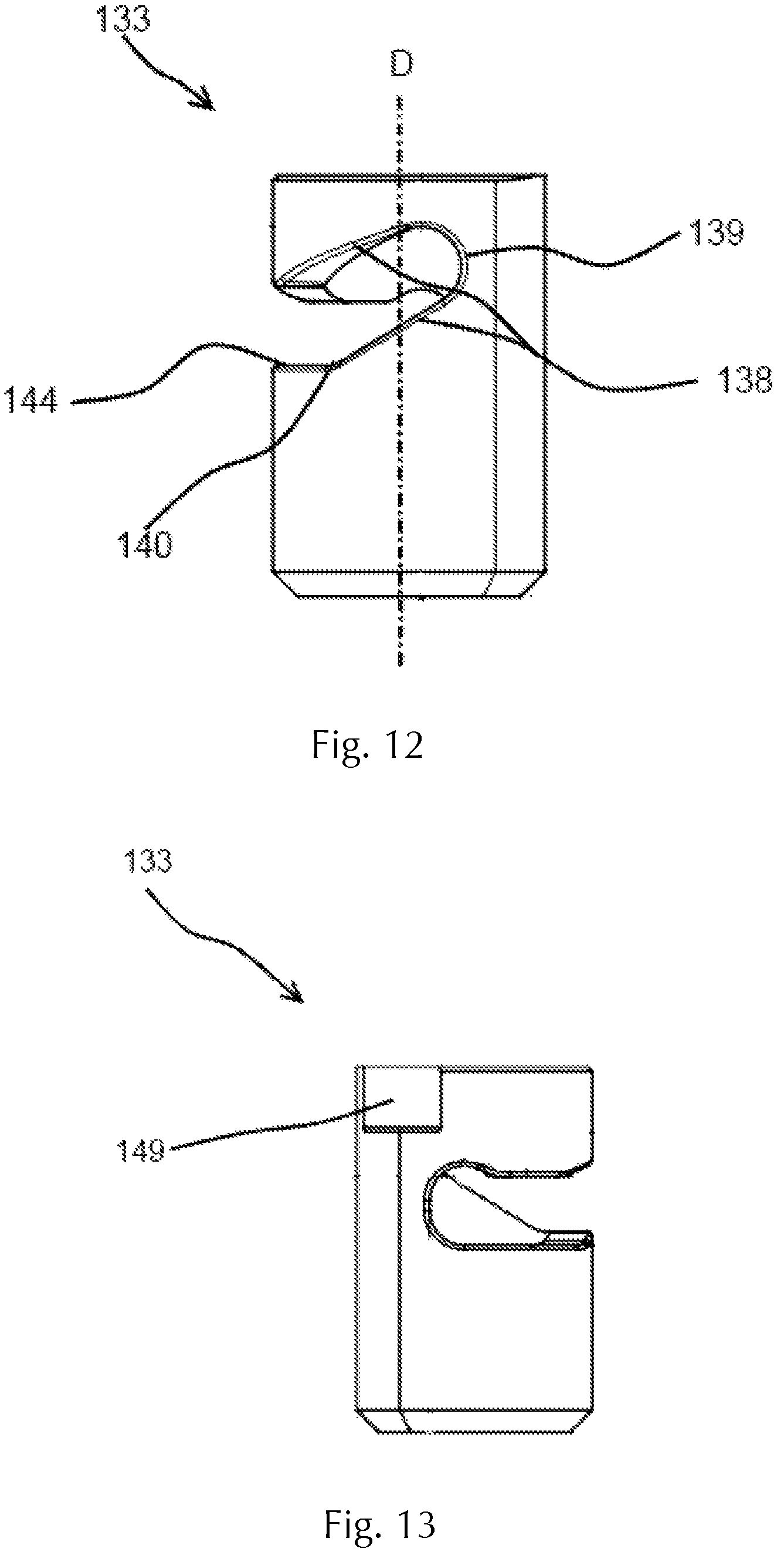 Patent US12313107 Figure 8 – Nozzle system for a textile machine, screw system for a quick fastening system, and textile machine comprising said nozzle system