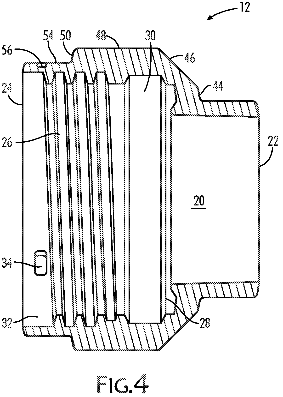 Patent US12313109 Figure 3 – End nut assembly