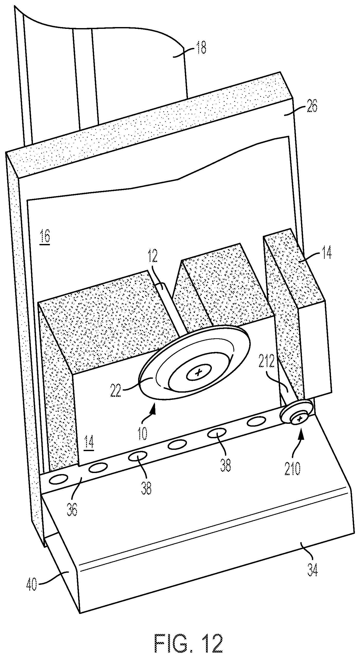 Patent US12313111 Figure 7 – Wall system fastener with seal member