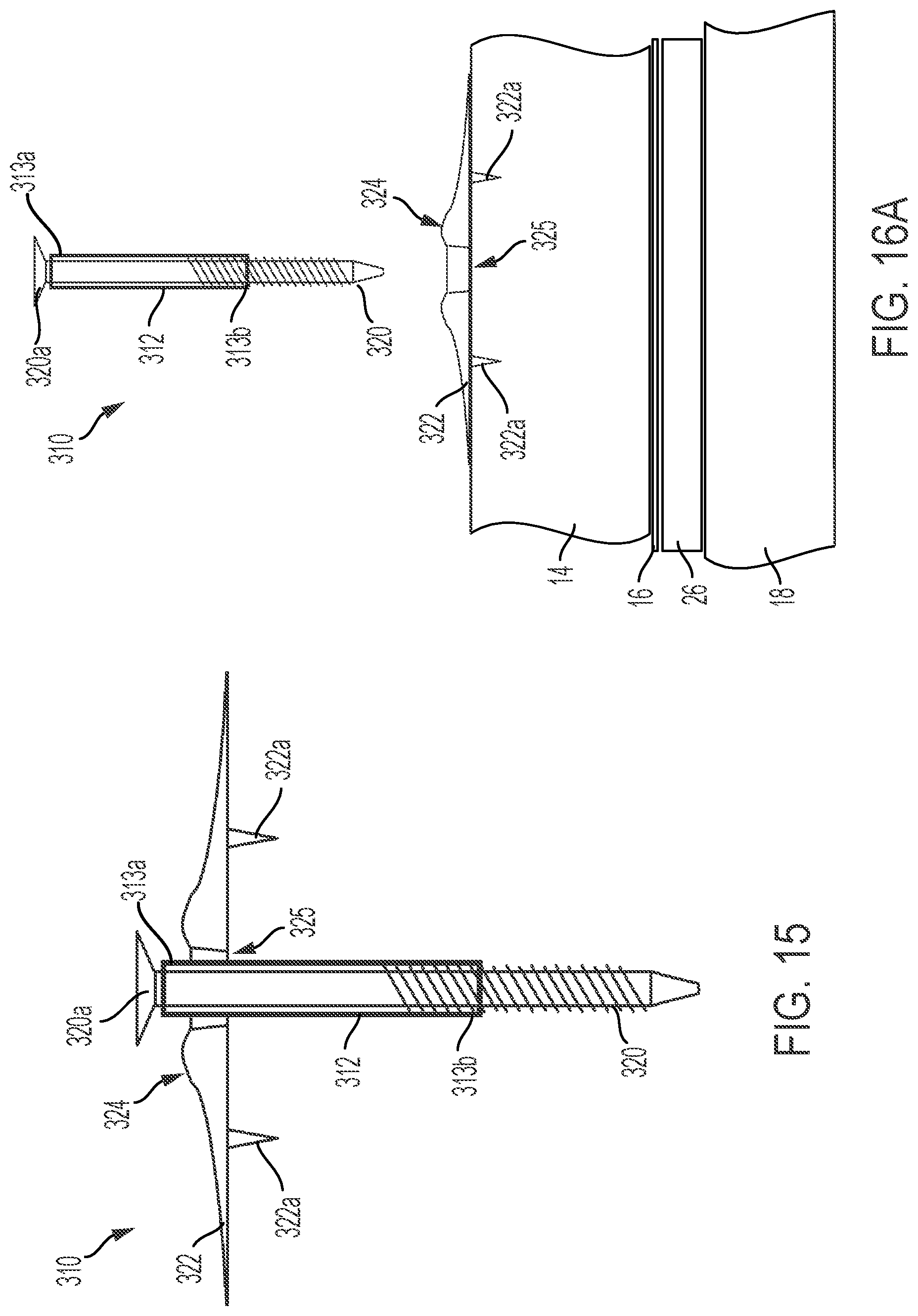 Patent US12313111 Figure 9 – Wall system fastener with seal member