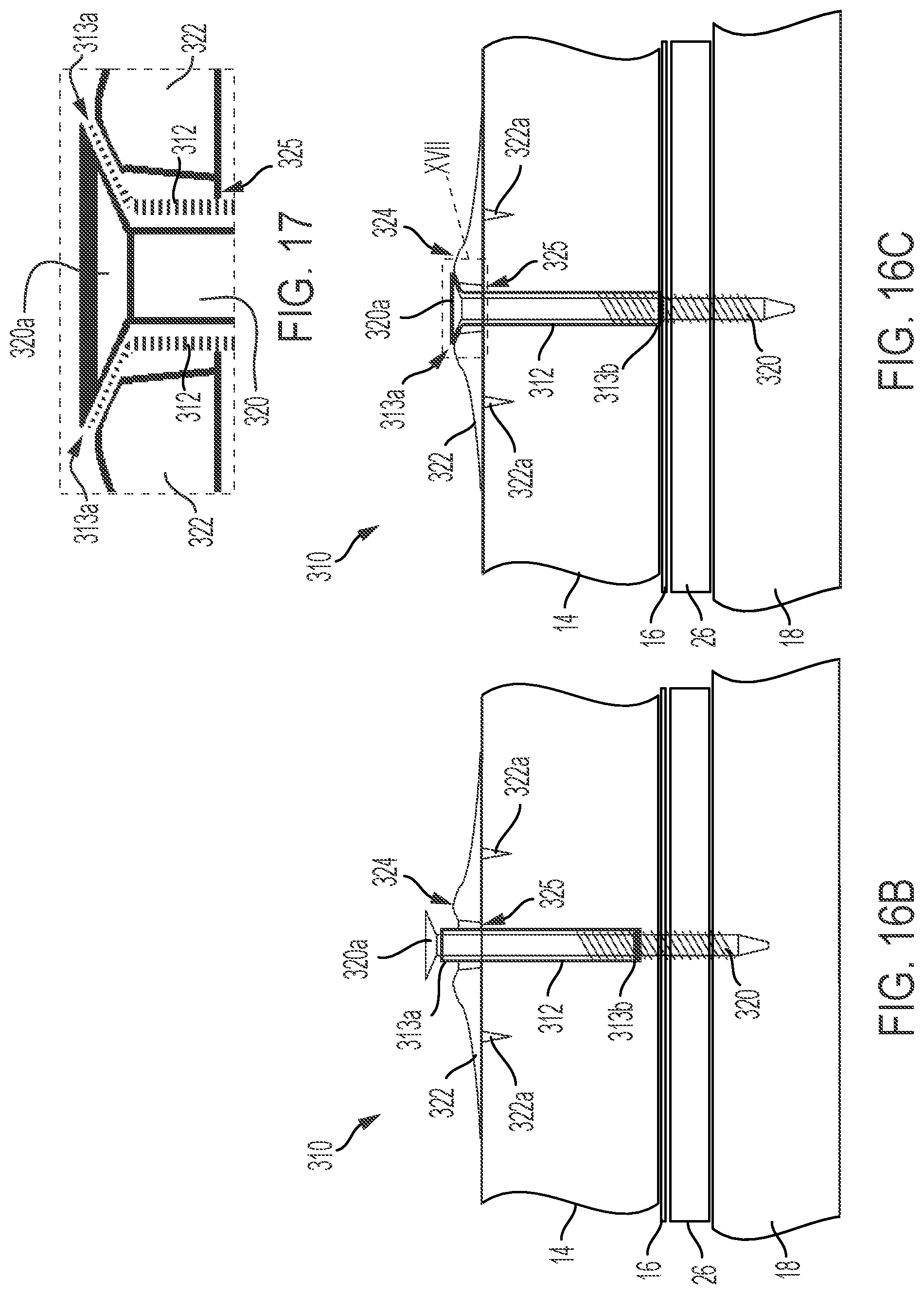 Patent US12313111 Figure 10 – Wall system fastener with seal member