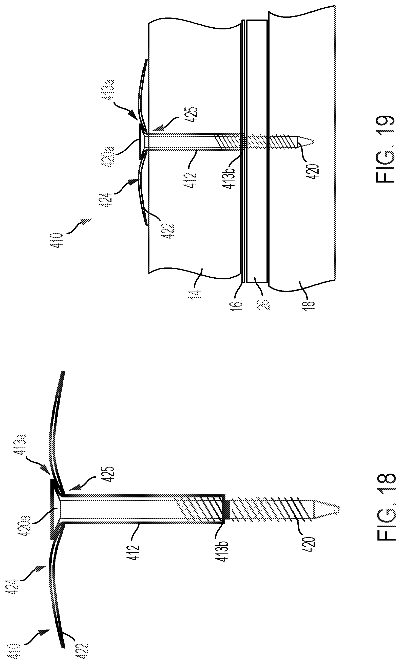 Patent US12313111 Figure 11 – Wall system fastener with seal member