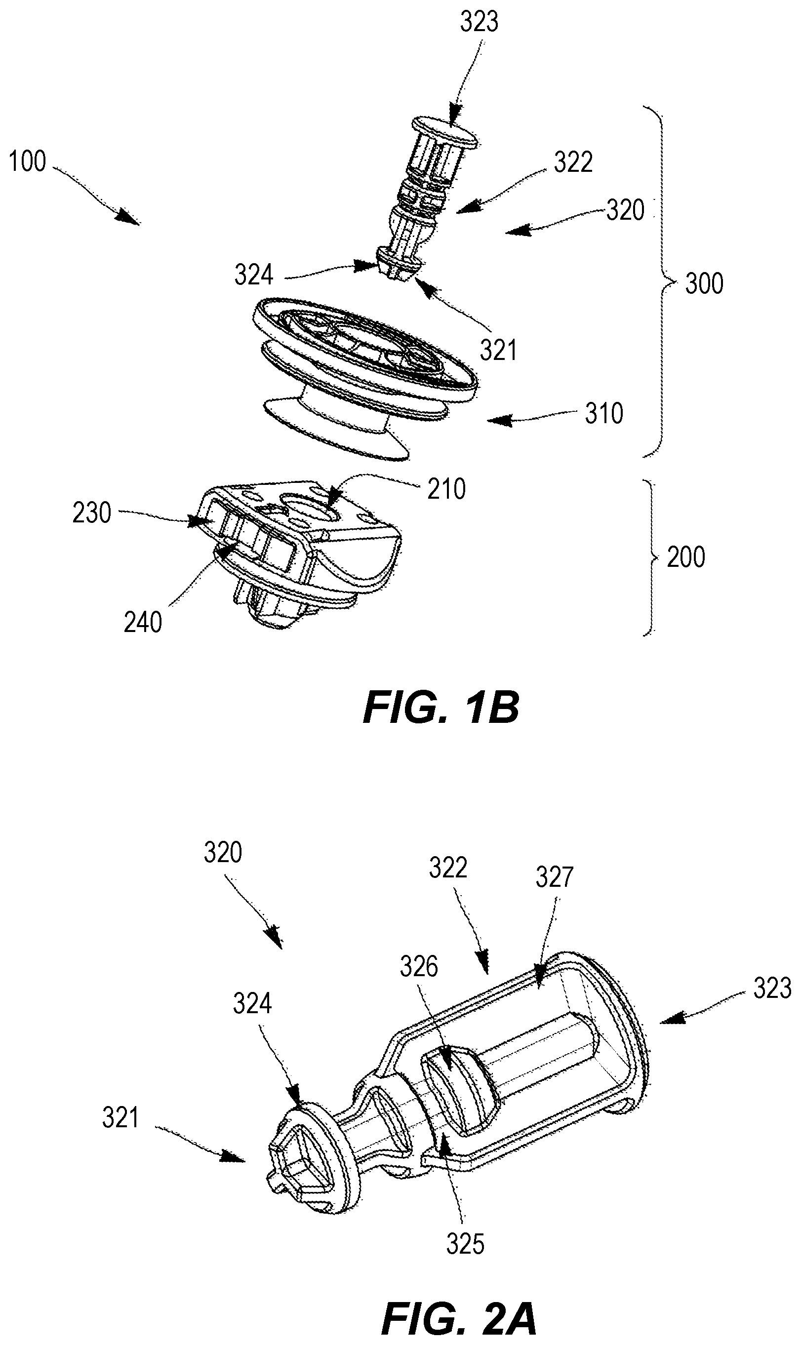 Patent US12313112 Figure 2 – Device for attaching a first part to a second part