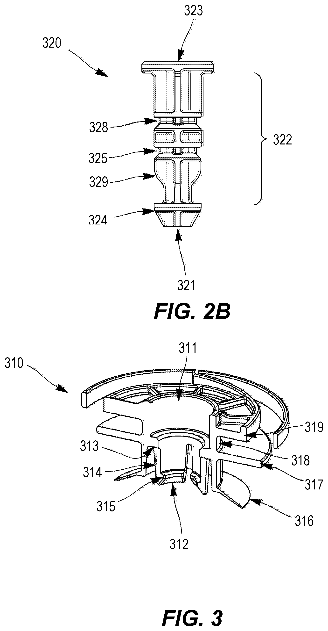 Patent US12313112 Figure 3 – Device for attaching a first part to a second part
