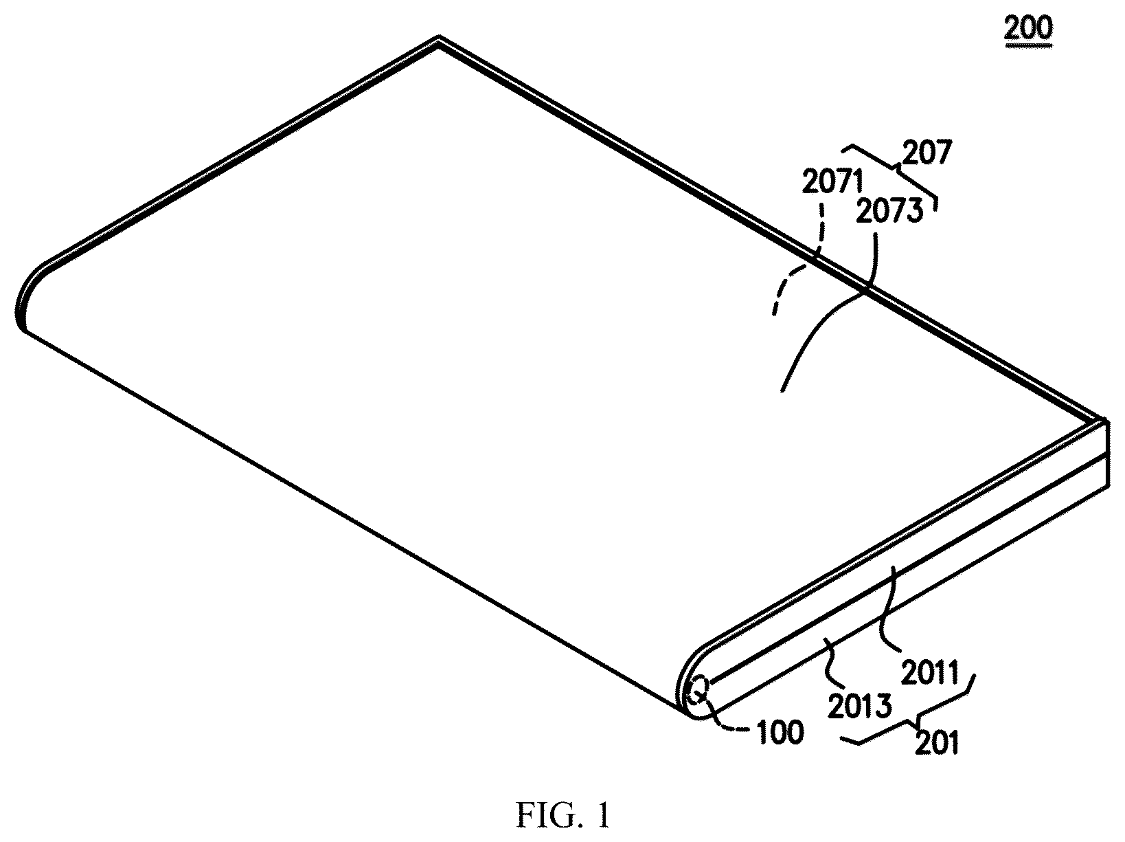Patent US12313114 Figure 1 – Rotating shaft apparatus and electronic device