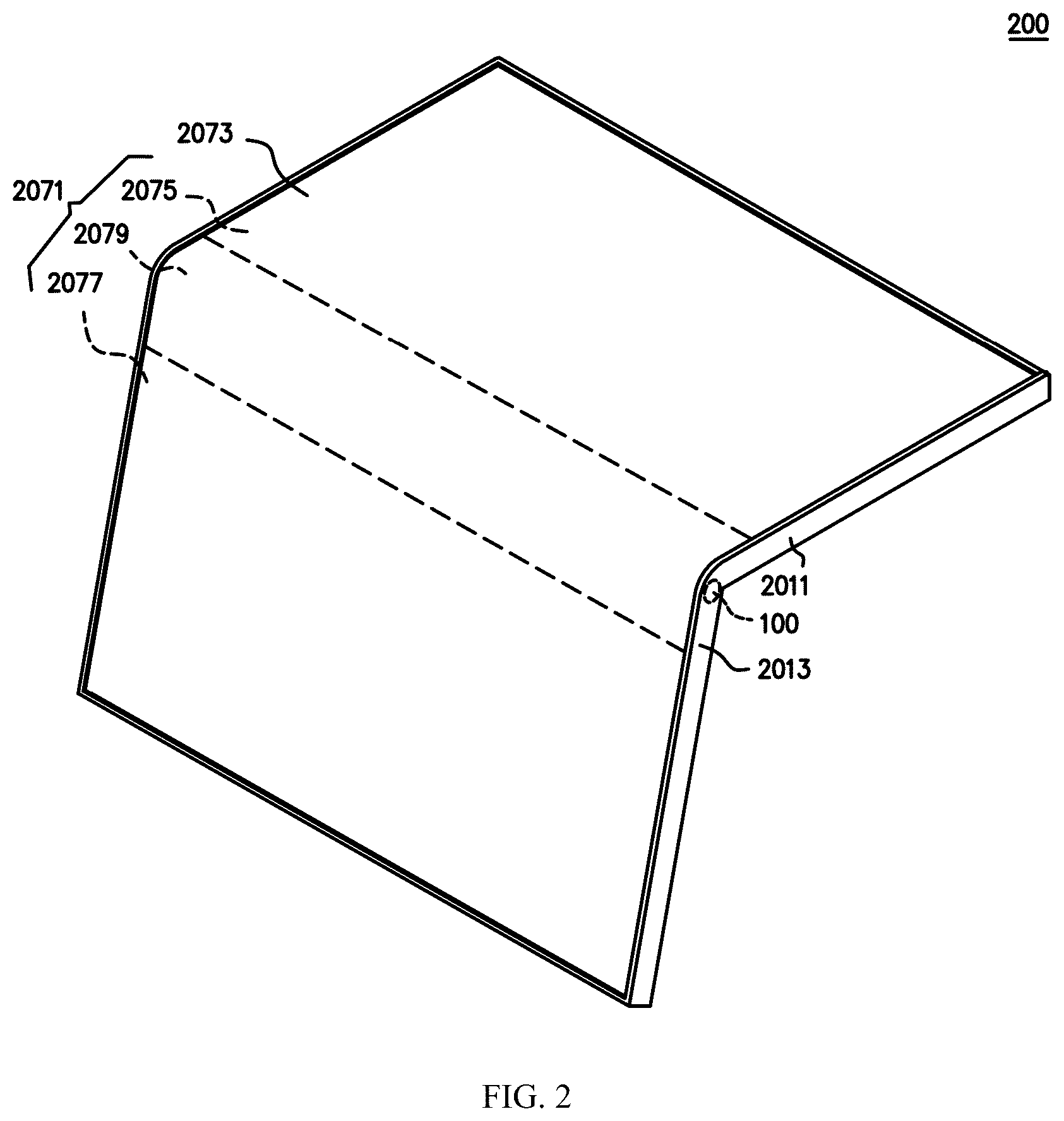 Patent US12313114 Figure 2 – Rotating shaft apparatus and electronic device