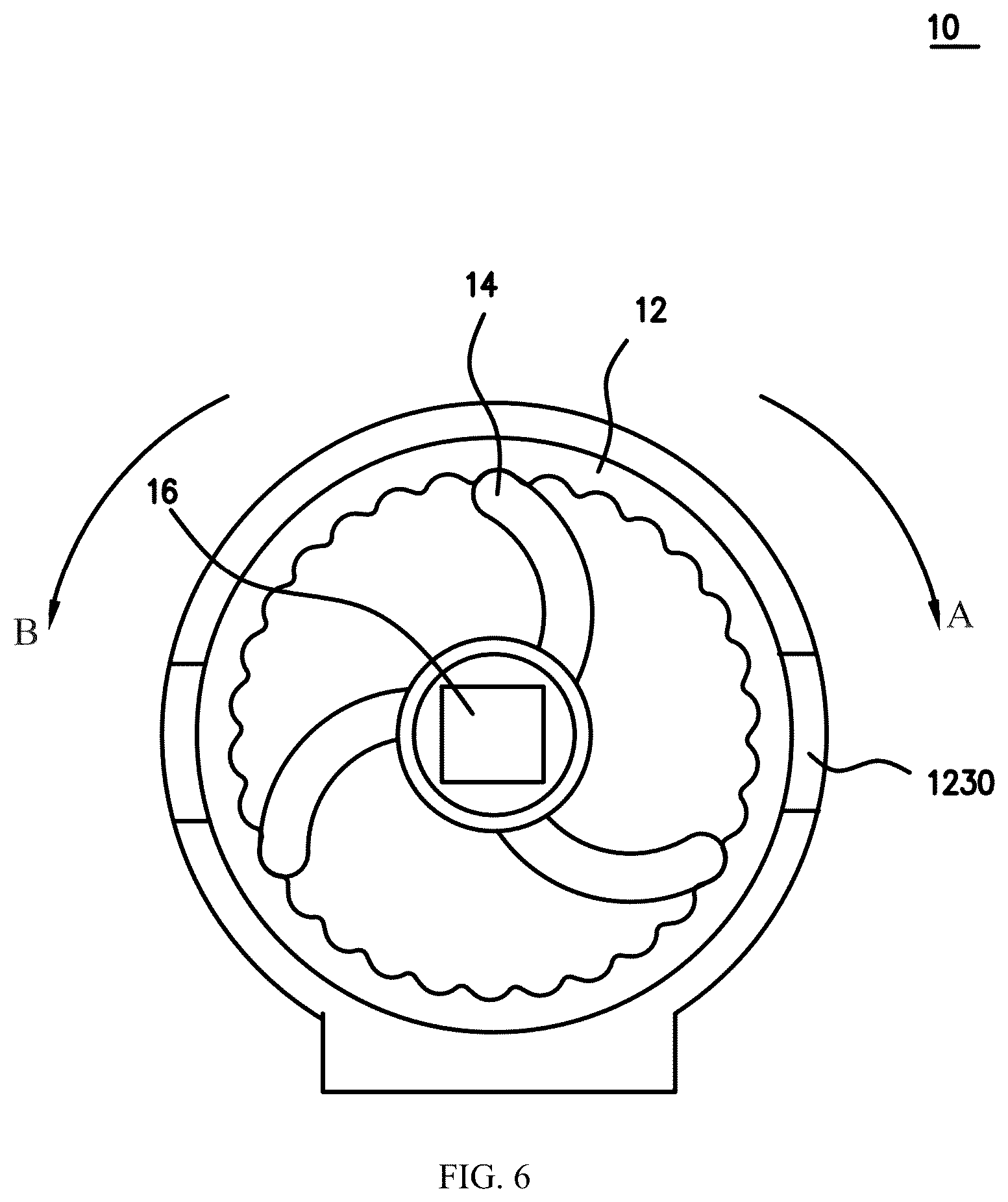 Patent US12313114 Figure 6 – Rotating shaft apparatus and electronic device