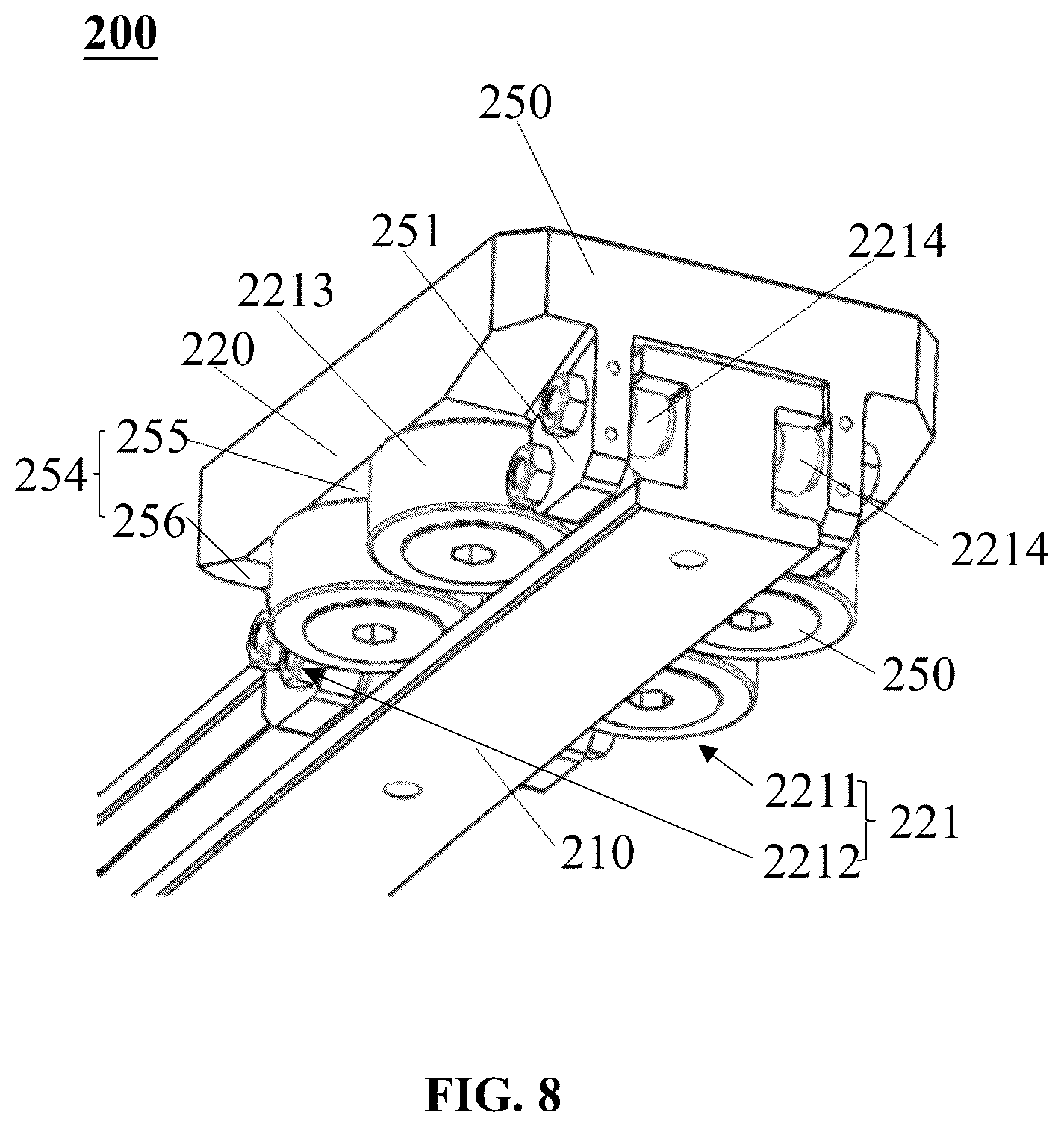 Patent US12313118 Figure 8 – Transmission mechanisms, cable management apparatus, and medical devices