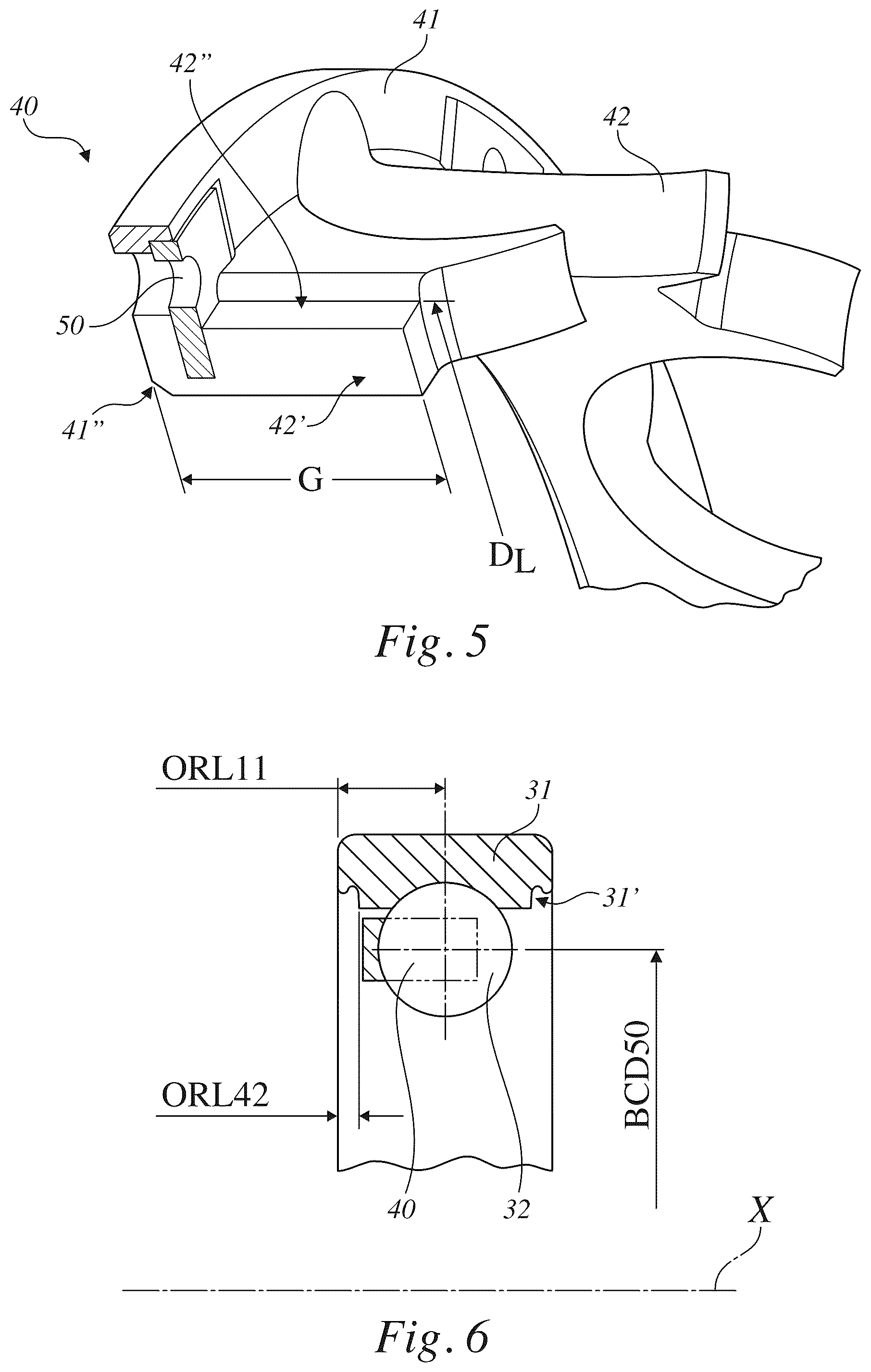 Patent US12313122 Figure 3 – Bearing unit with reinforced retention cage