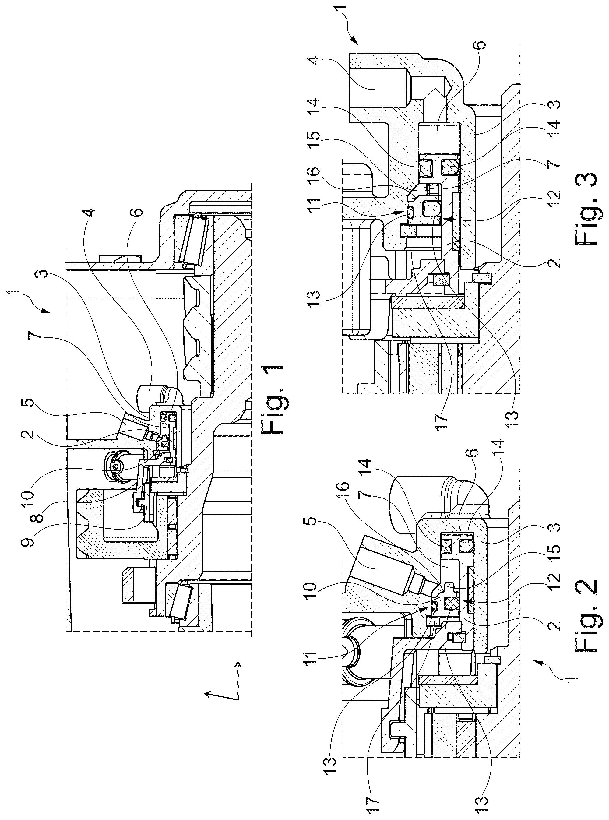 Patent US12313126 — Clutch with a piston that can be acted upon from both sides, and stop plate — Figure 1