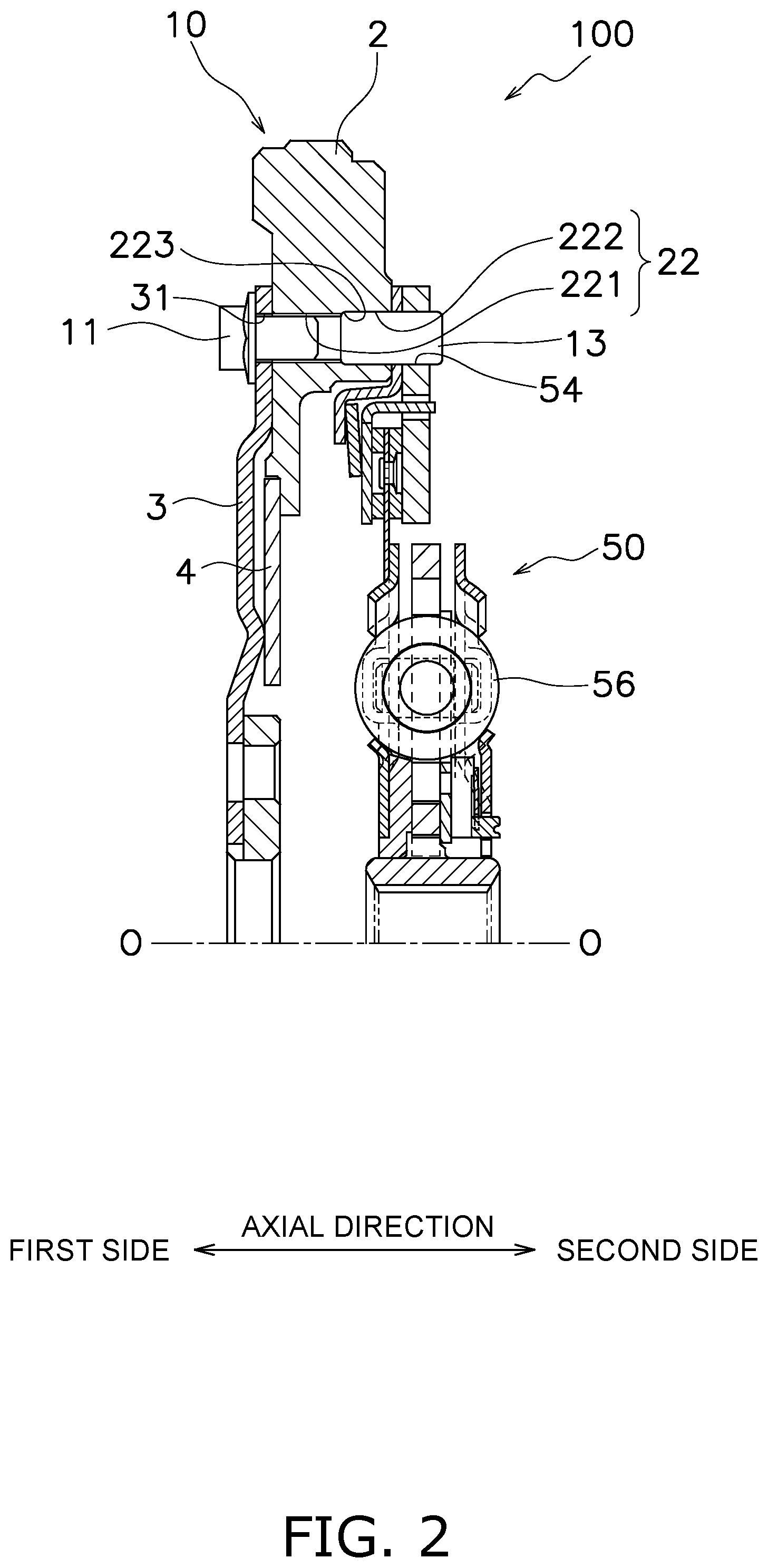 Patent US12313128 Figure 2 – Power transmission device