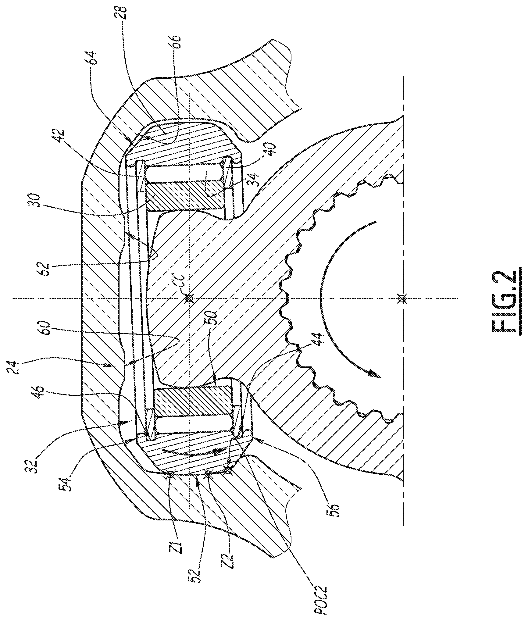 Patent US12313129 Figure 2 – Tripod type constant velocity joint