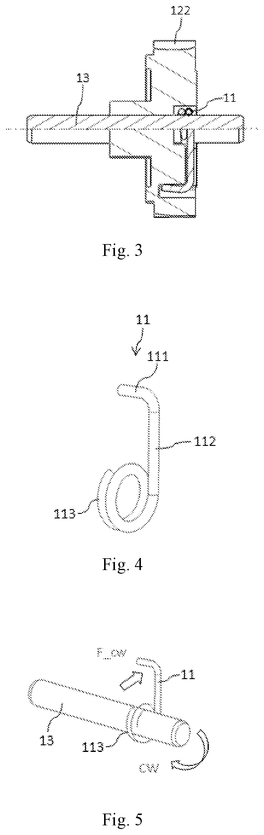 Patent US12313130 Figure 2 – One-way damping structure and adjusting assembly comprising one-way damping structure