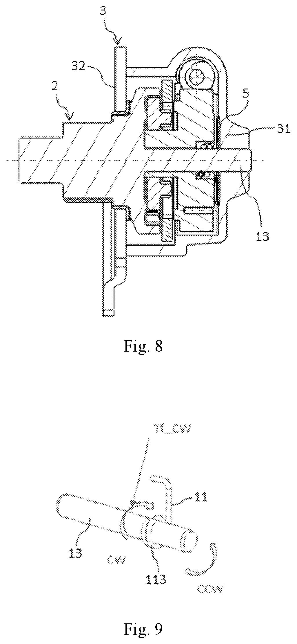 Patent US12313130 Figure 4 – One-way damping structure and adjusting assembly comprising one-way damping structure