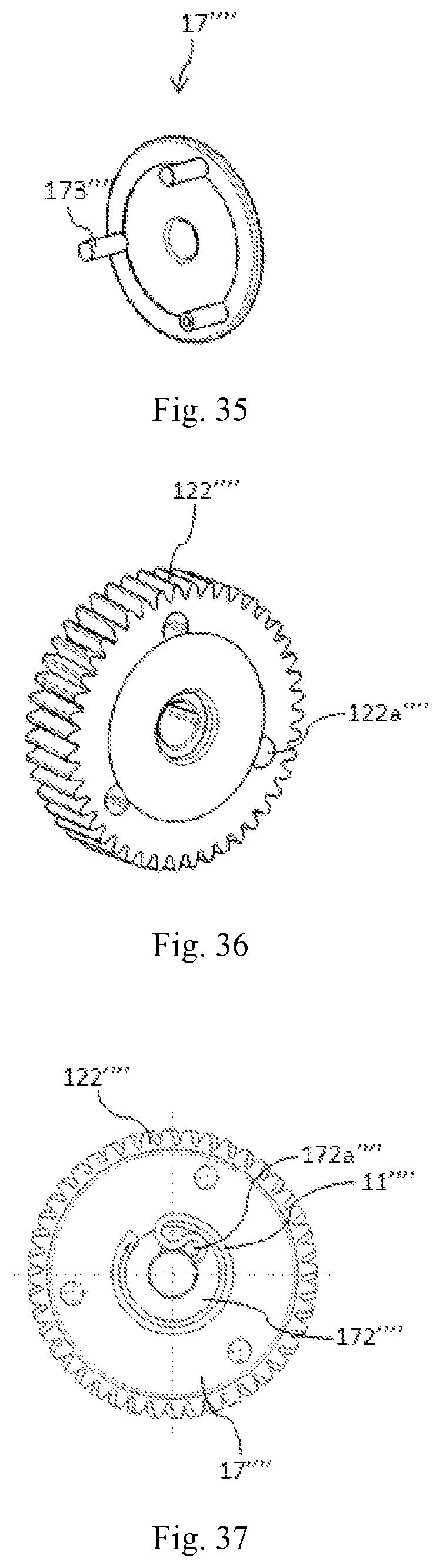 Patent US12313130 Figure 16 – One-way damping structure and adjusting assembly comprising one-way damping structure