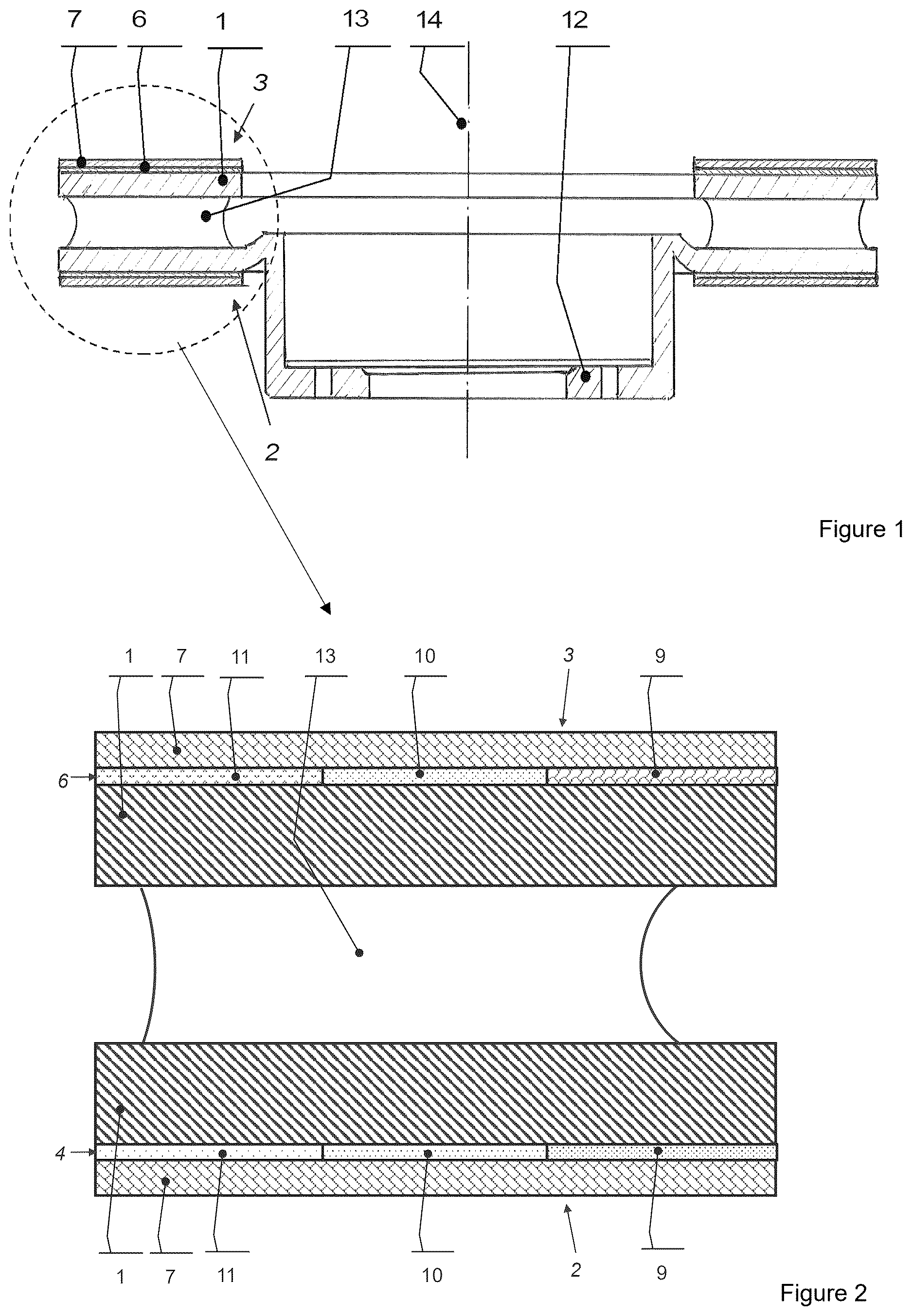 Patent US12313135 Figure 1 – Brake disk and method for producing same