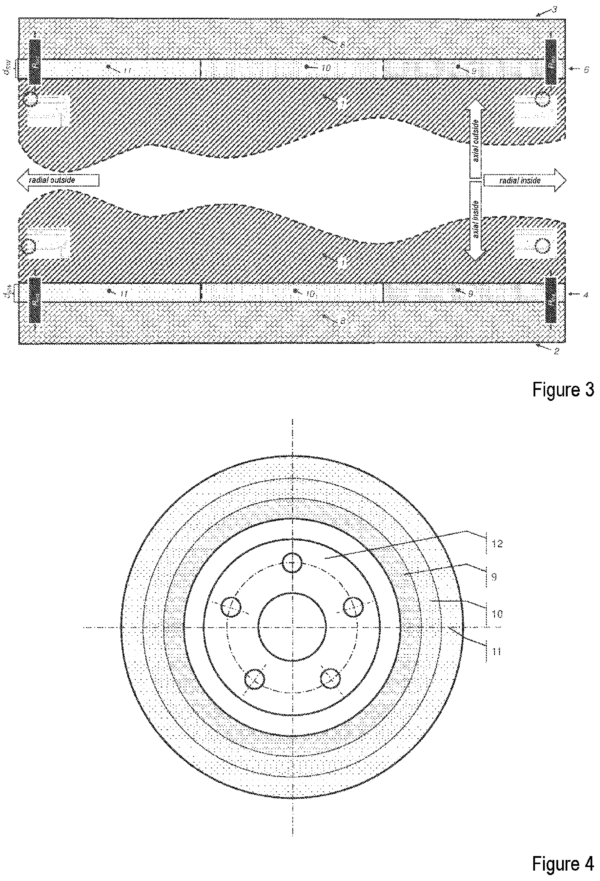 Patent US12313135 Figure 2 – Brake disk and method for producing same