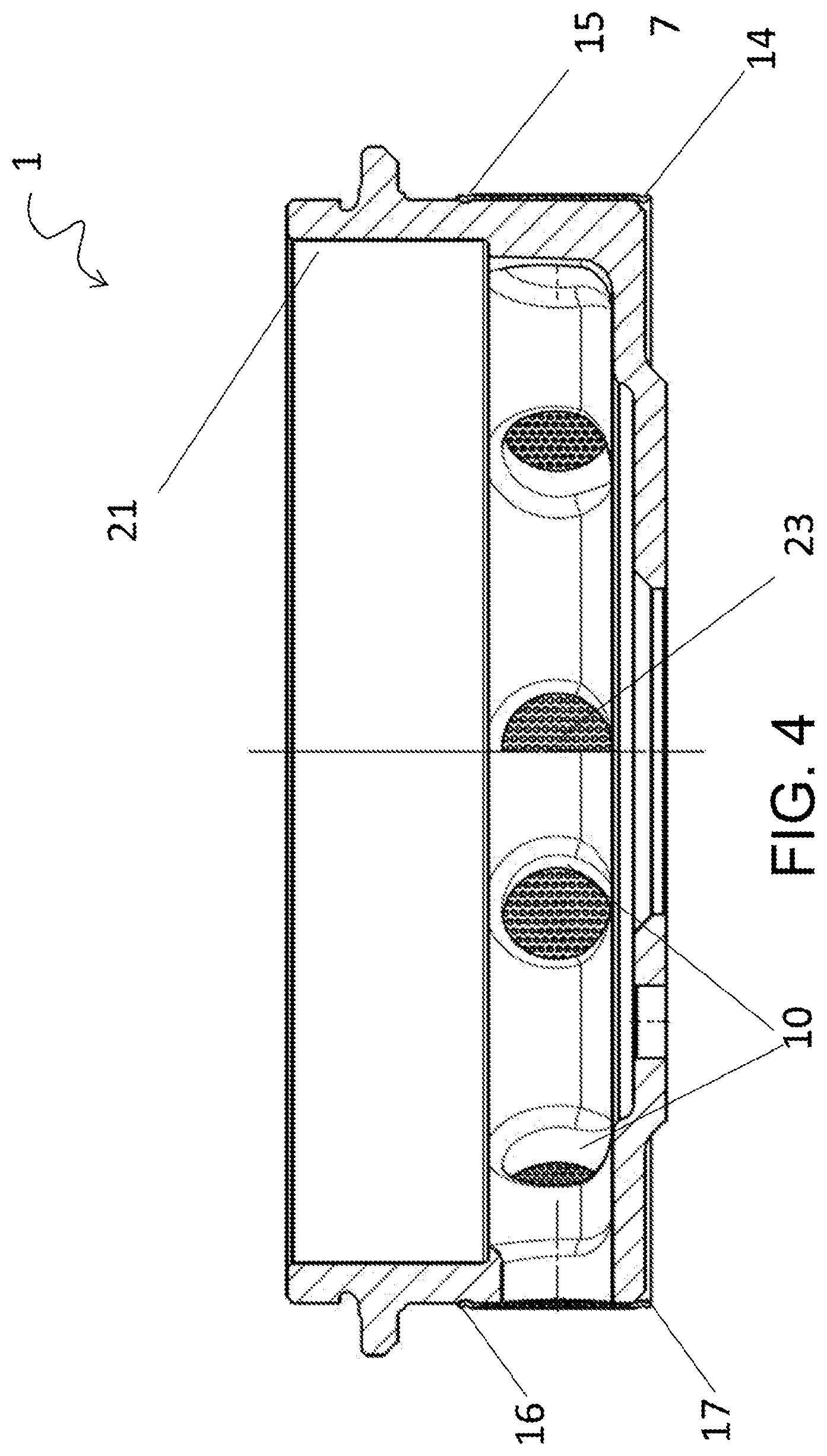 Patent US12313136 Figure 4 – Ventilated brake rotor