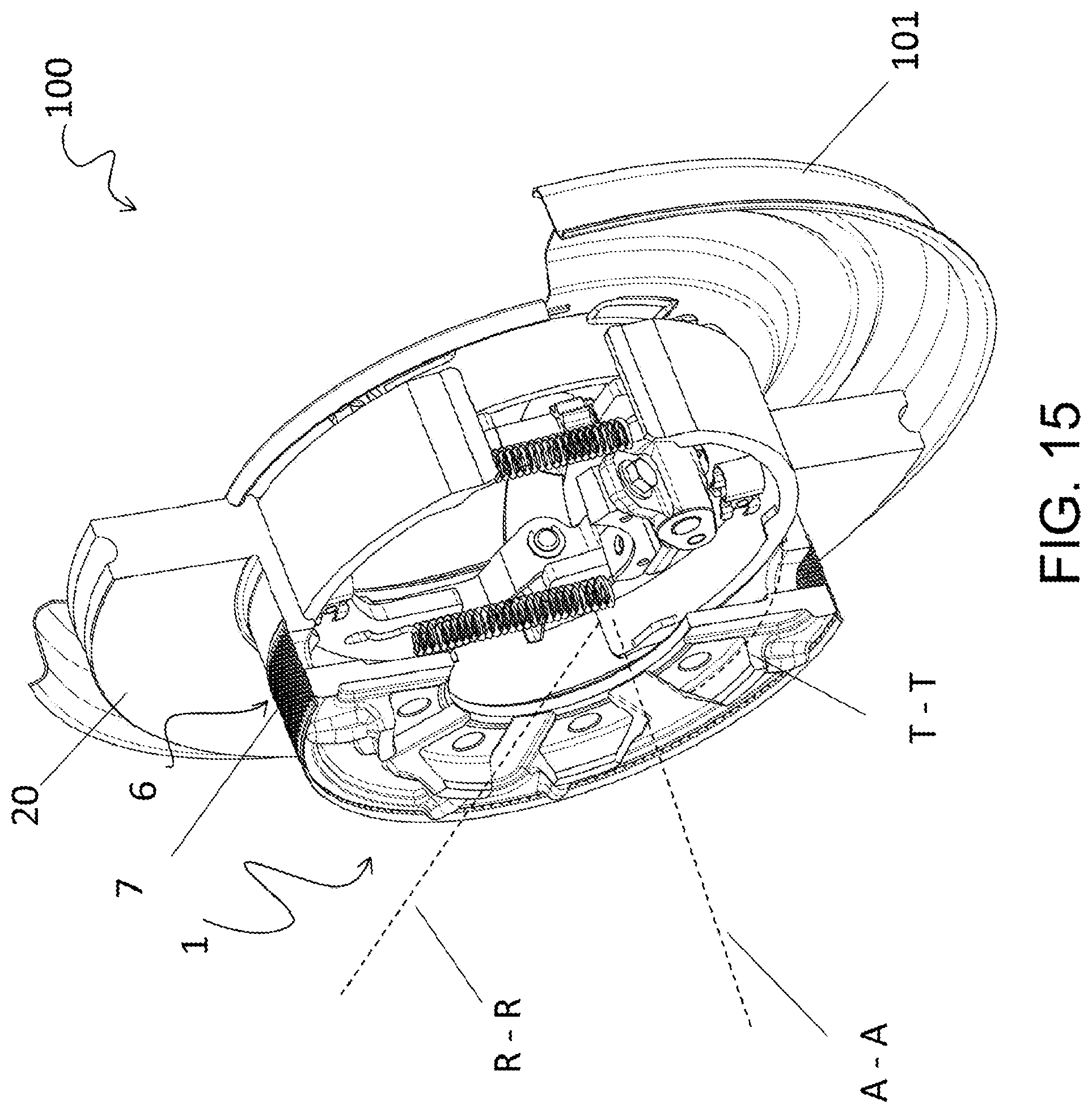 Patent US12313136 Figure 15 – Ventilated brake rotor