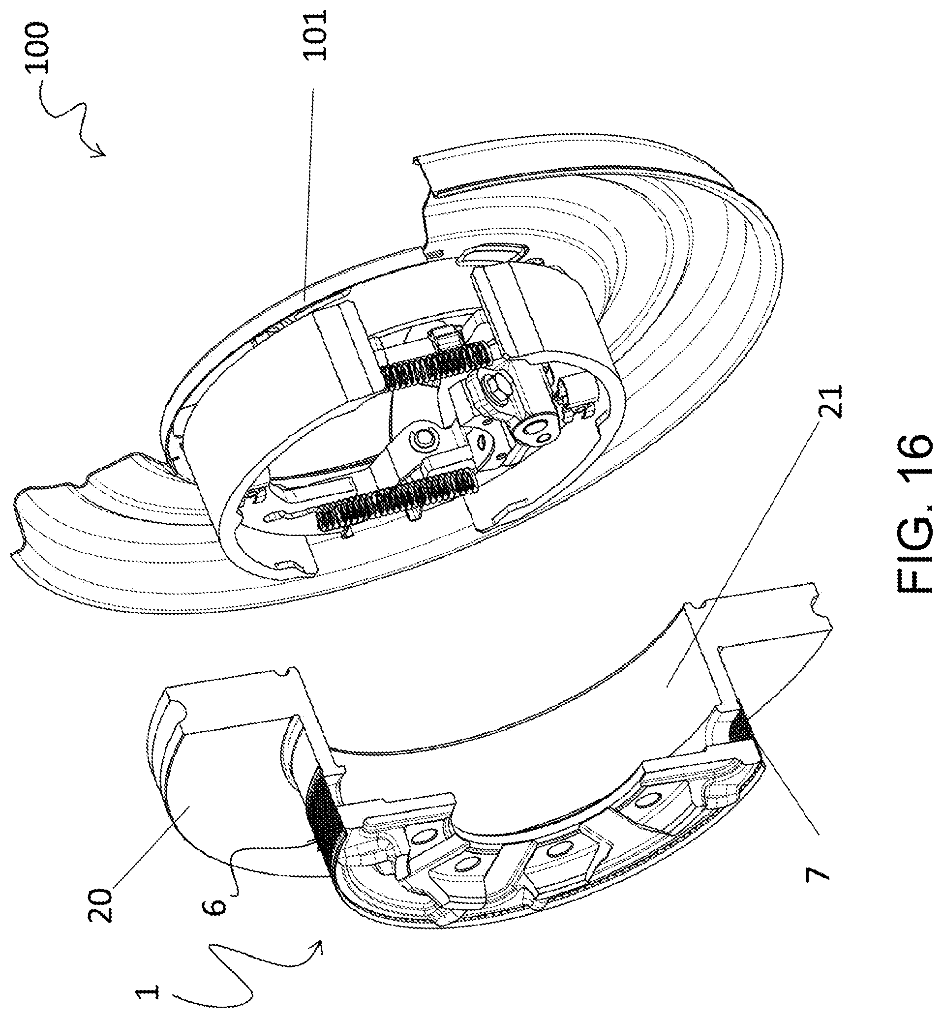 Patent US12313136 Figure 16 – Ventilated brake rotor