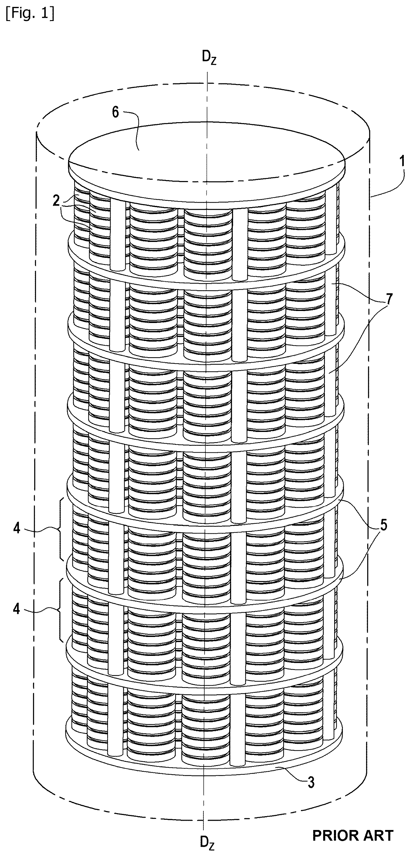 Patent US12313140 Figure 1 – Tooling of multi-pile plates for semi-forced flow