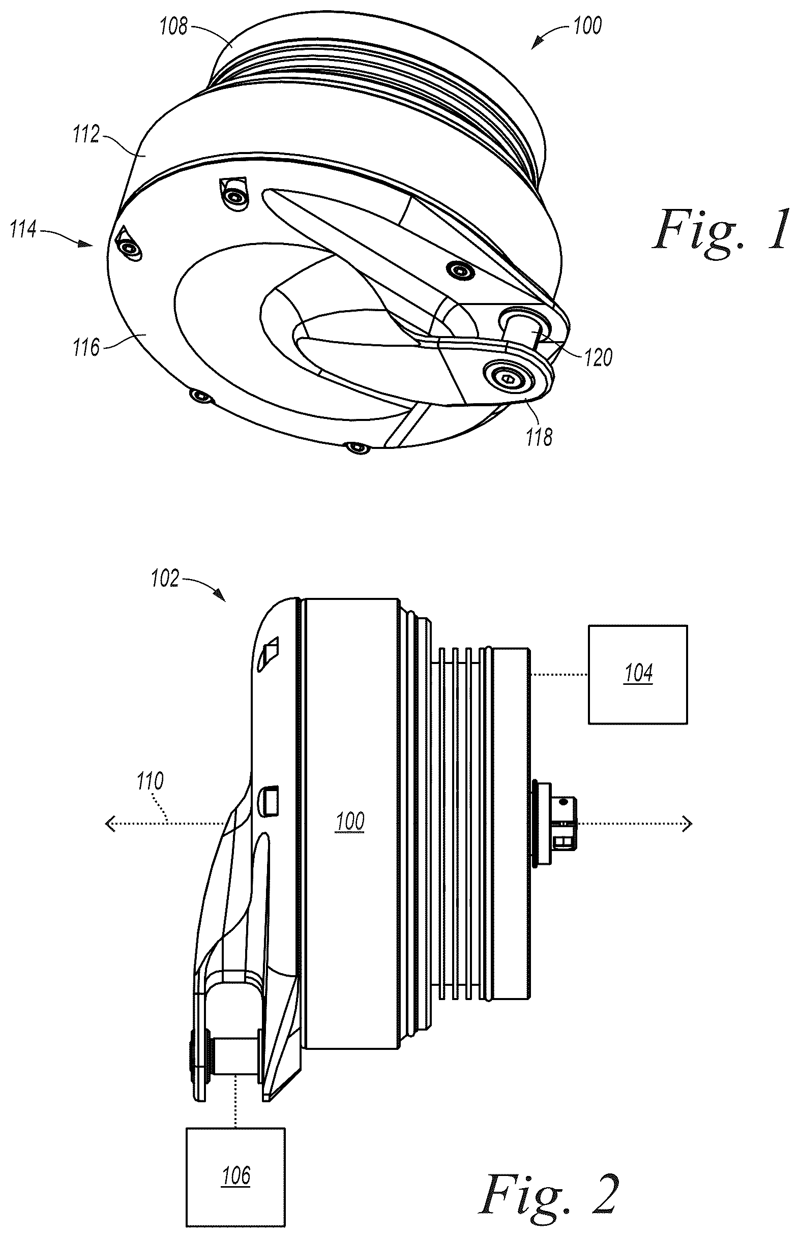 Patent US12313146 Figure 1 – Cycloid gear assembly with alternating contact between transfer members and pins and related technology