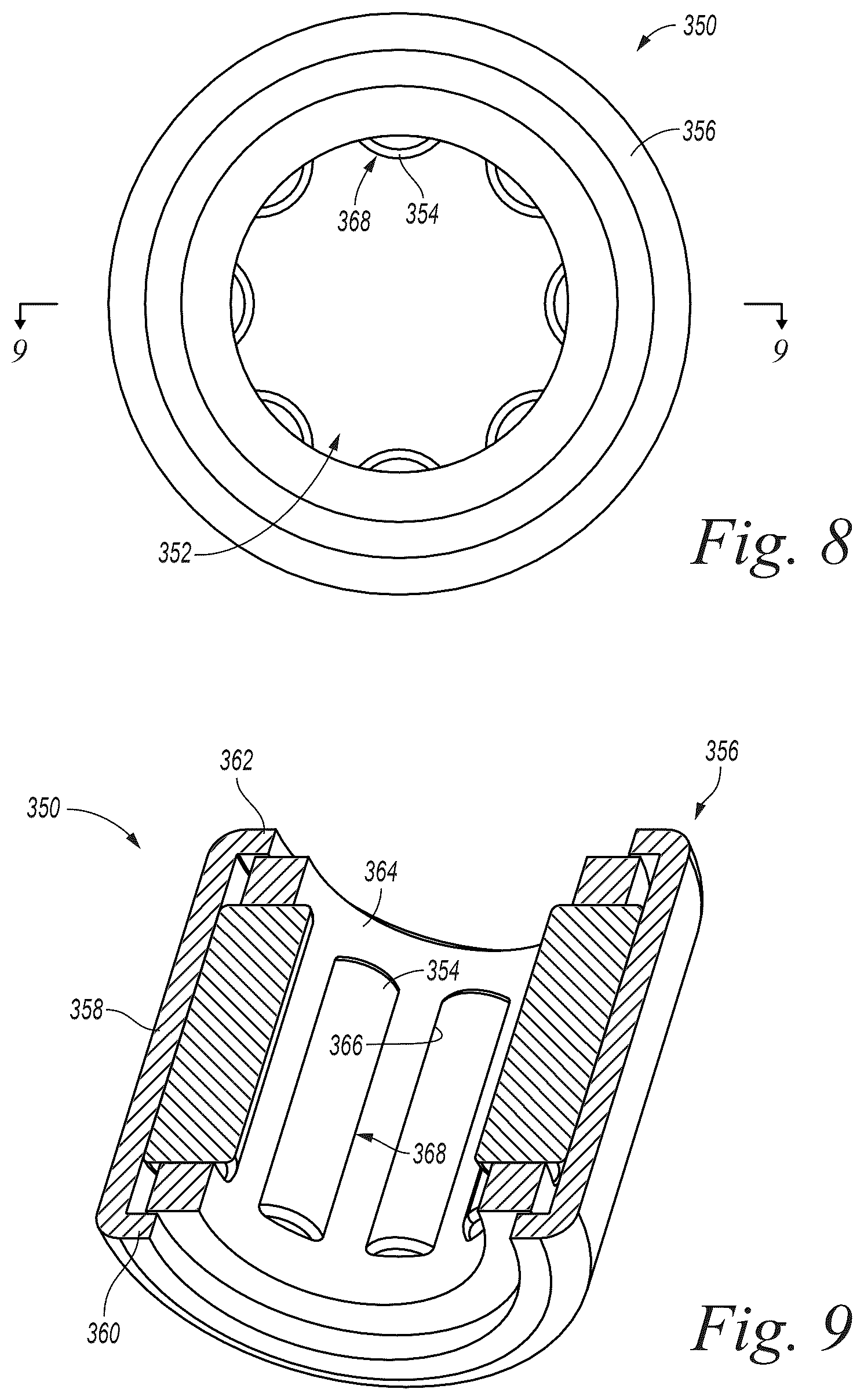 Patent US12313146 Figure 5 – Cycloid gear assembly with alternating contact between transfer members and pins and related technology
