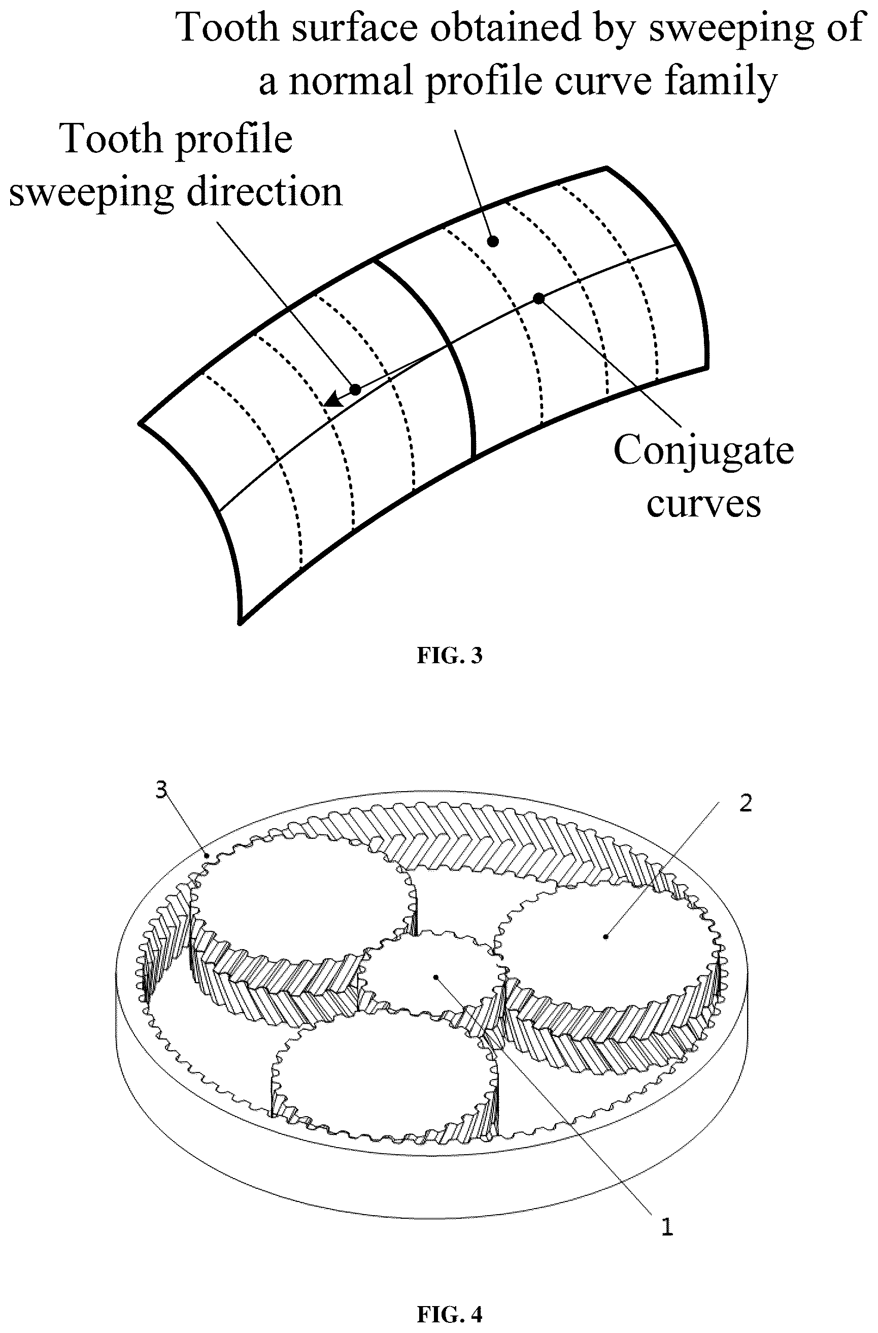 Patent US12313147 Figure 2 – Herringbone planetary gear transmission device with constant meshing characteristics constructed tooth pair