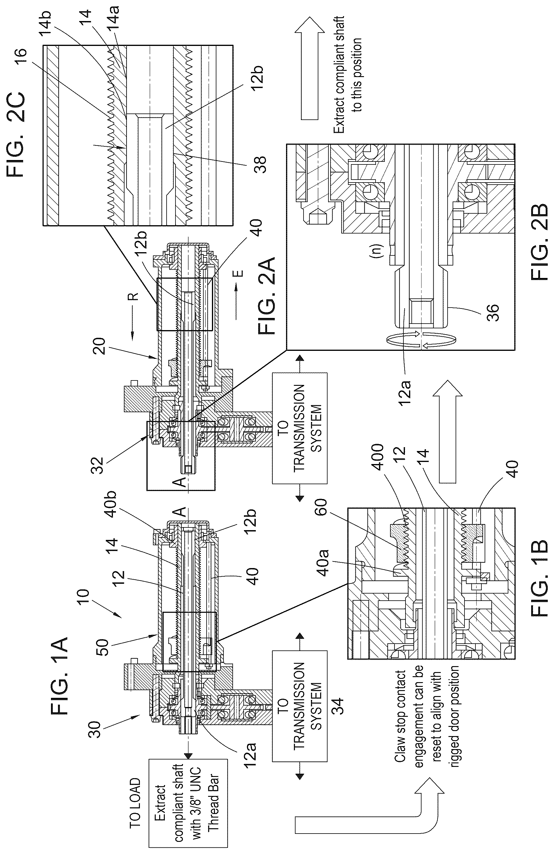 Patent US12313149 Figure 1 – Actuator overtravel stop assembly