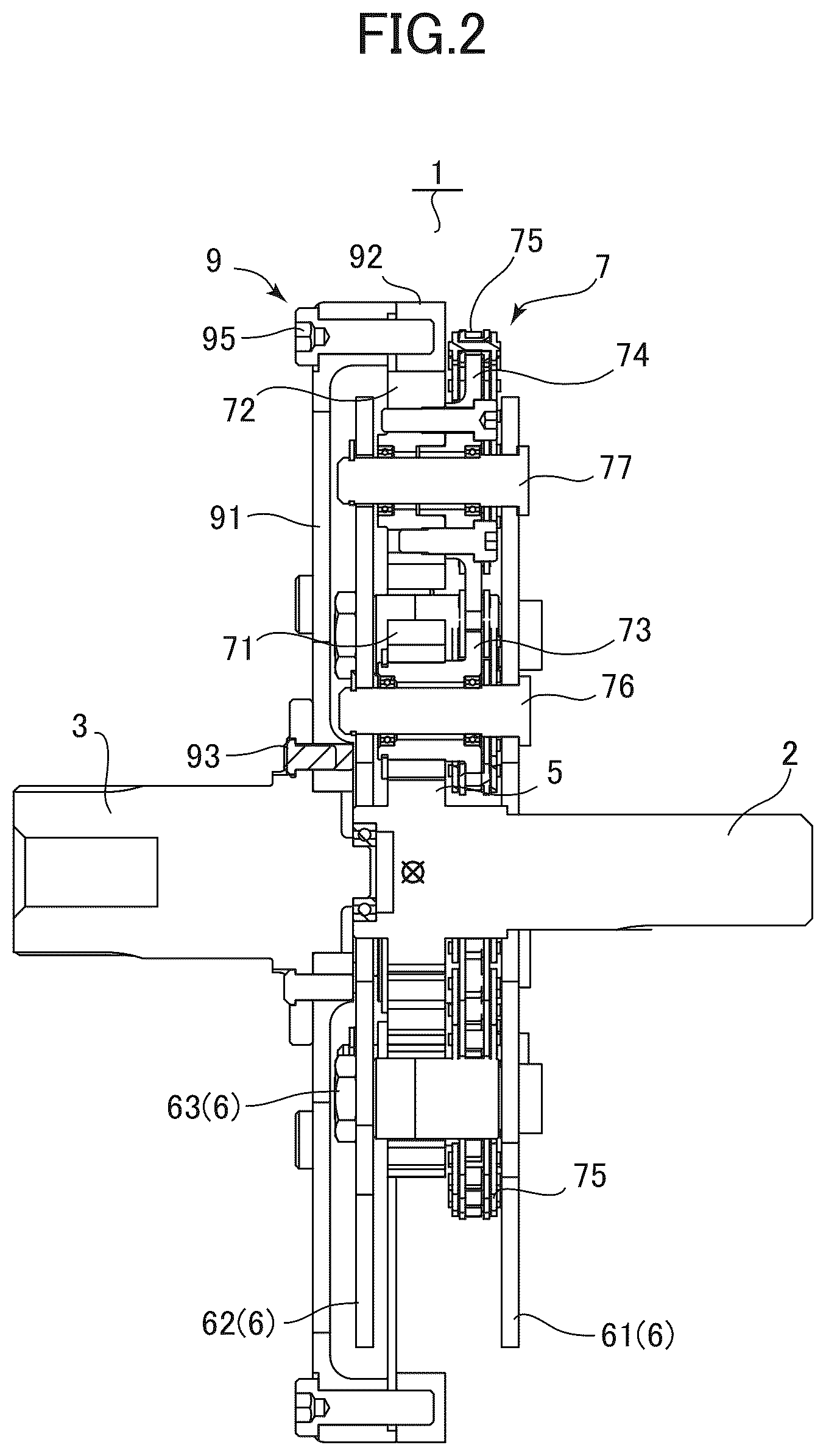 Patent US12313150 Figure 2 – Planetary gear device