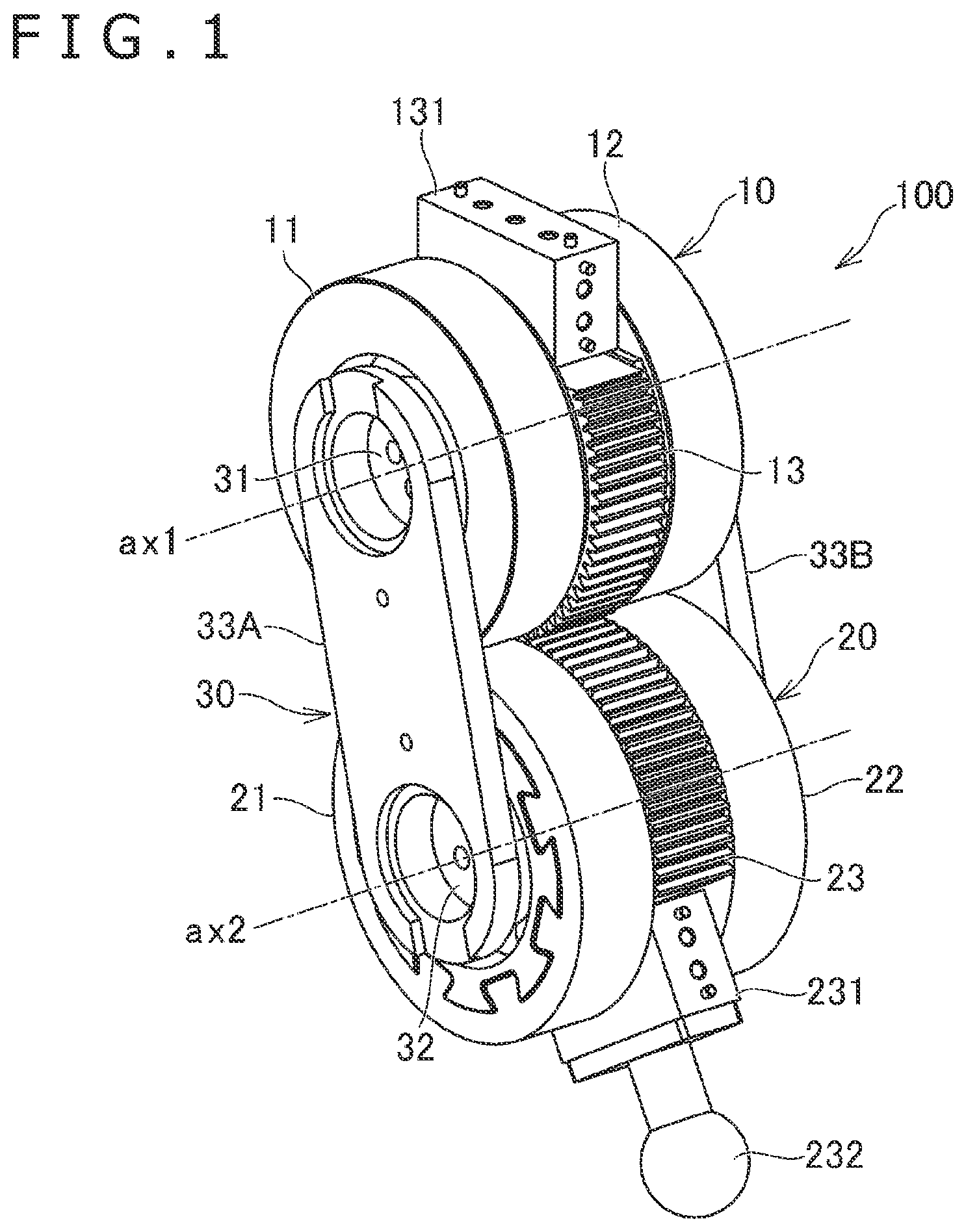 Patent US12313151 — Drive power transmitting mechanism — Figure 1