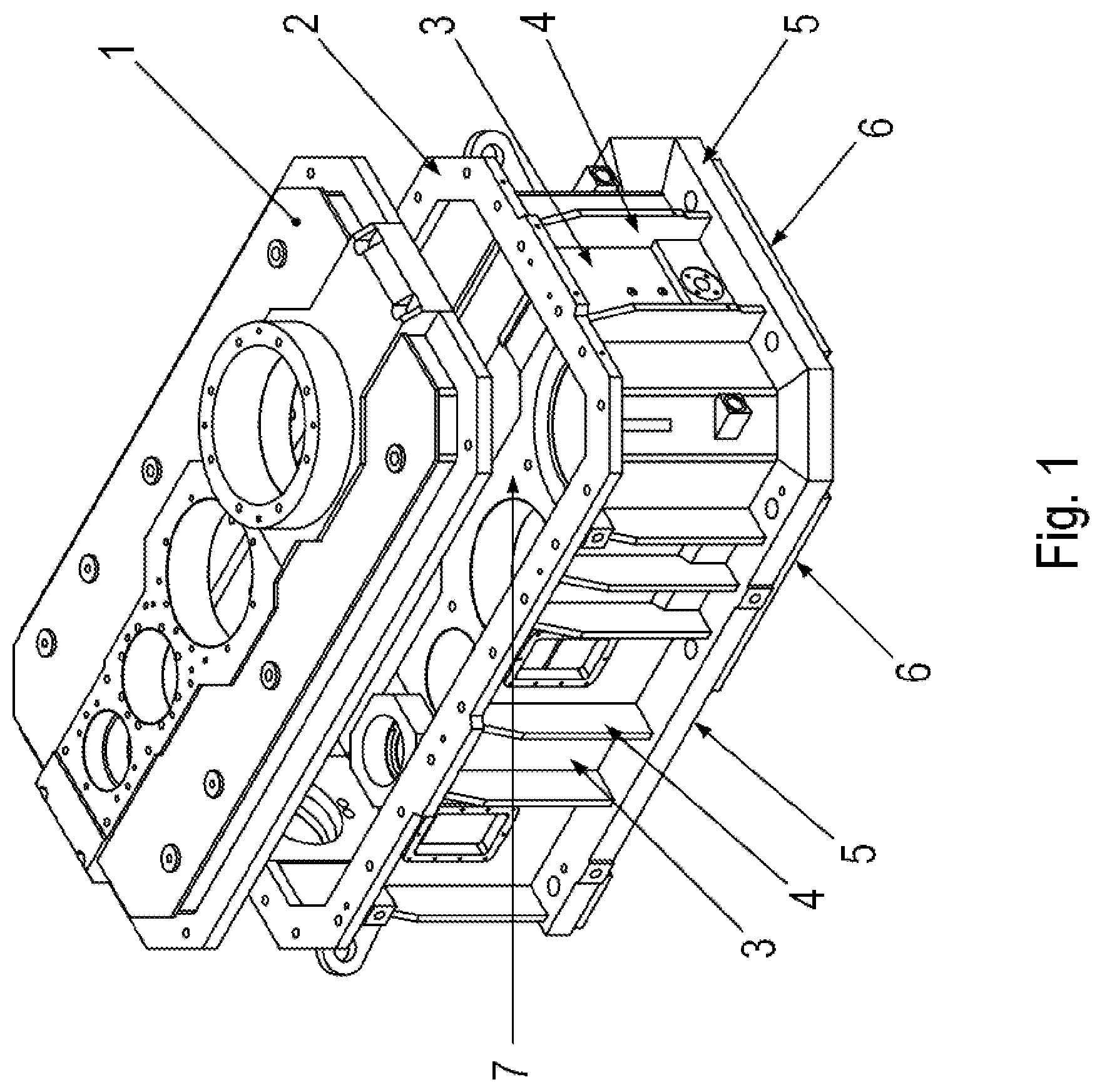 Patent US12313155 Figure 1 – Gear unit including a housing having a lower part and a cover part