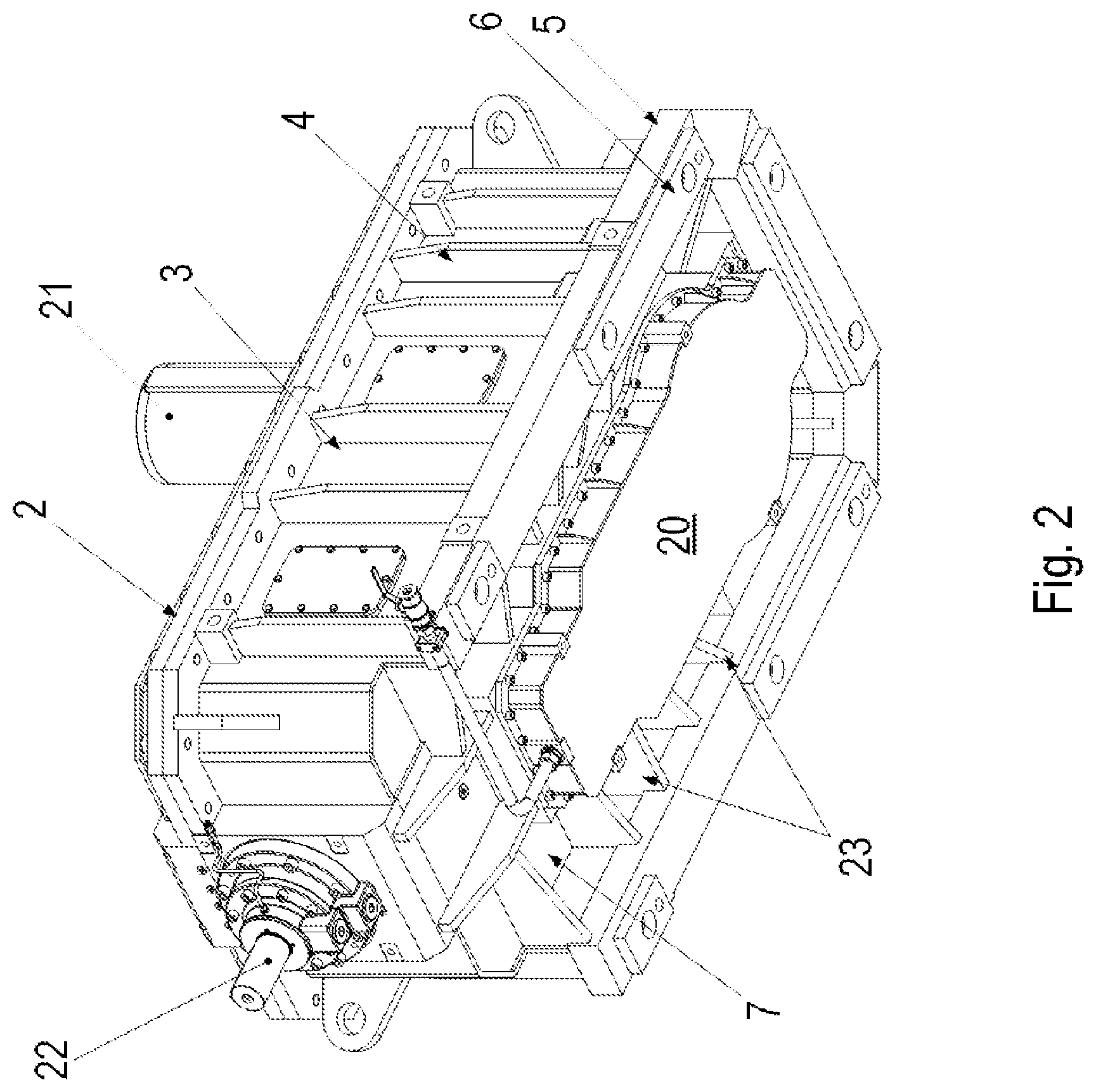 Patent US12313155 Figure 2 – Gear unit including a housing having a lower part and a cover part