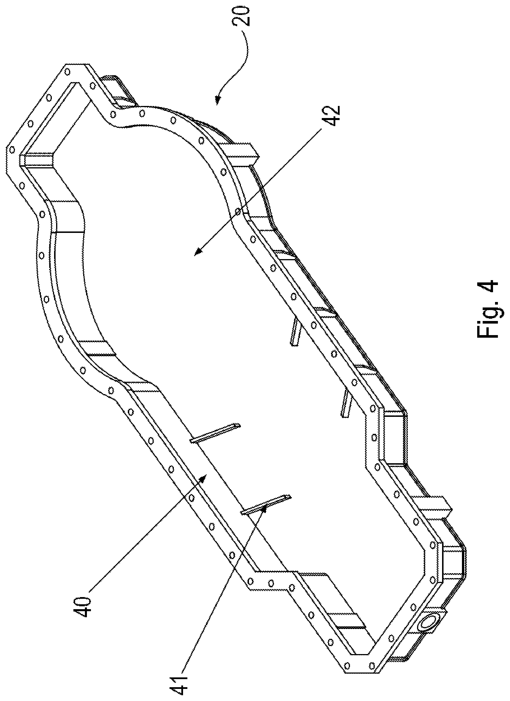 Patent US12313155 Figure 4 – Gear unit including a housing having a lower part and a cover part