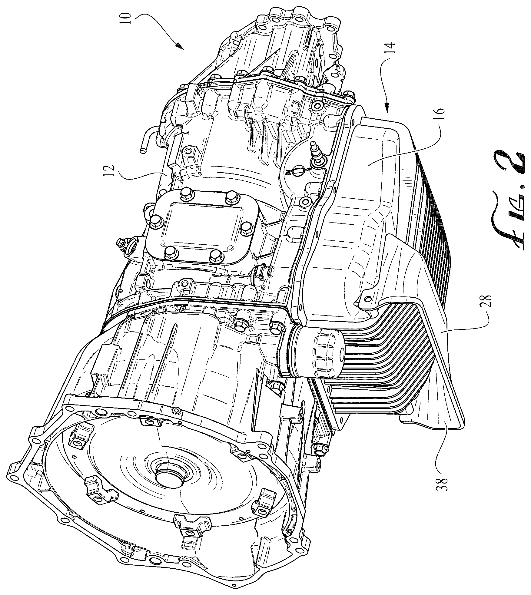 Patent US12313156 Figure 2 – Transmission cooling system
