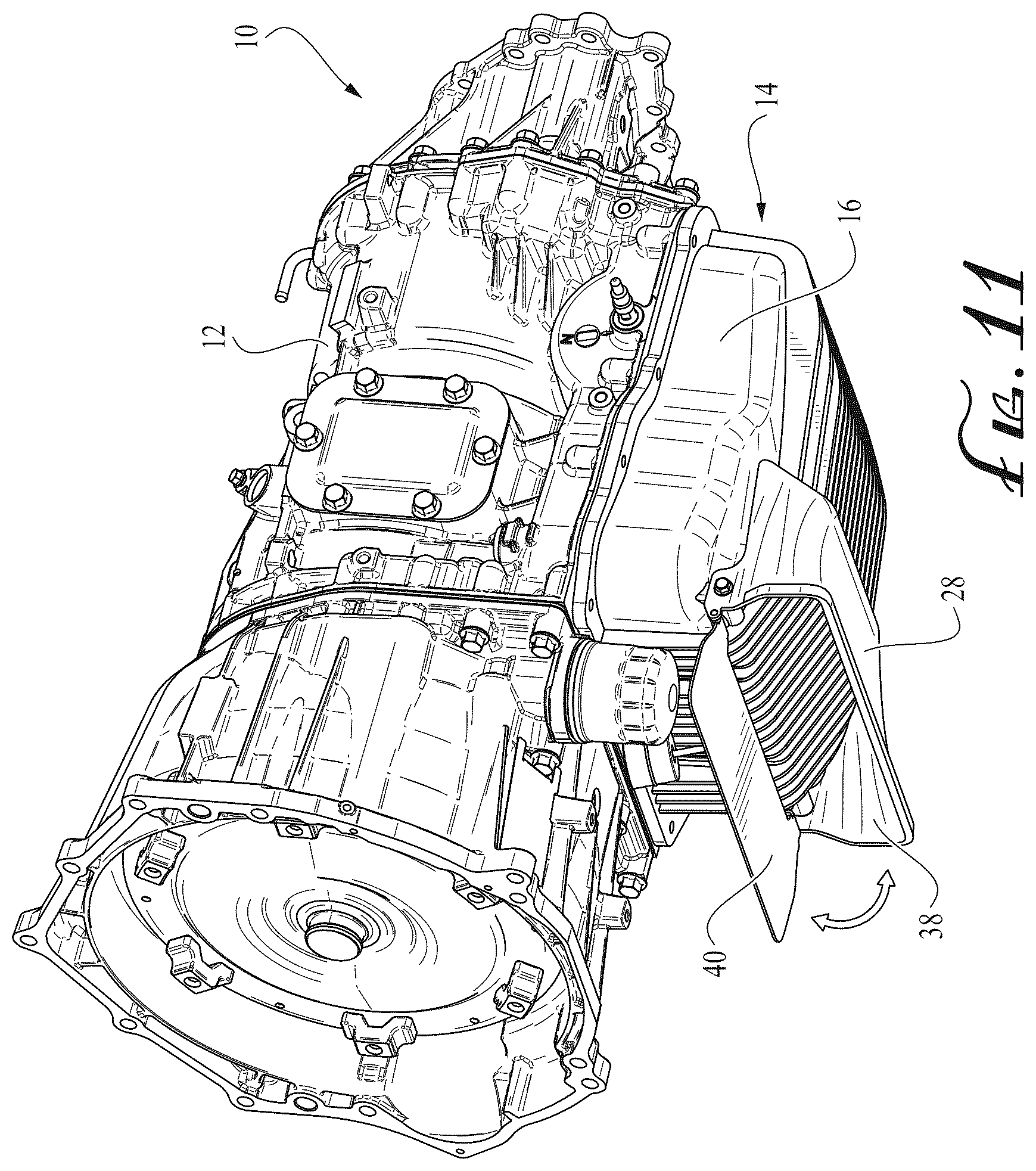 Patent US12313156 Figure 11 – Transmission cooling system