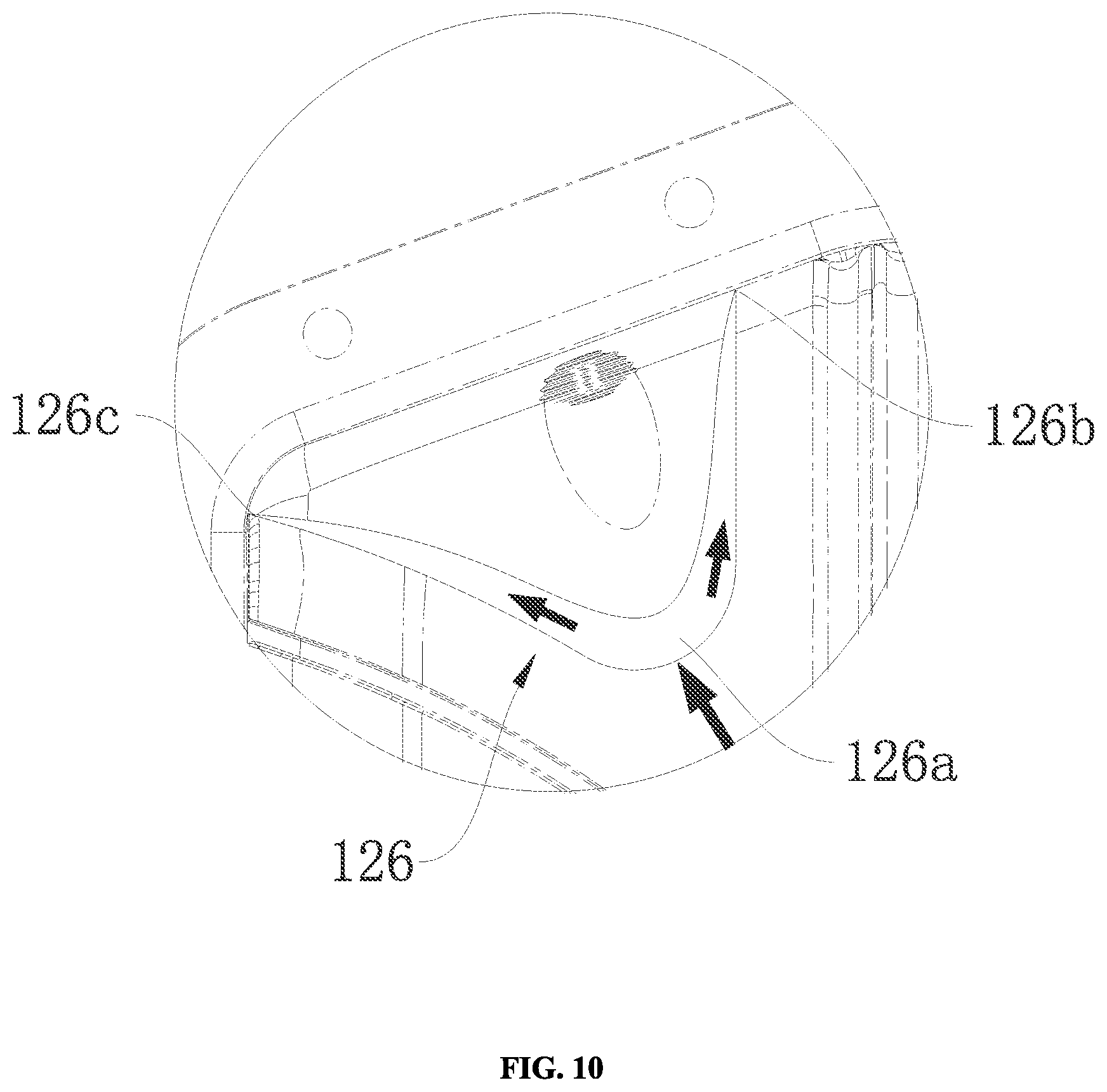 Patent US12313157 Figure 9 – Differential cover having diversion structure