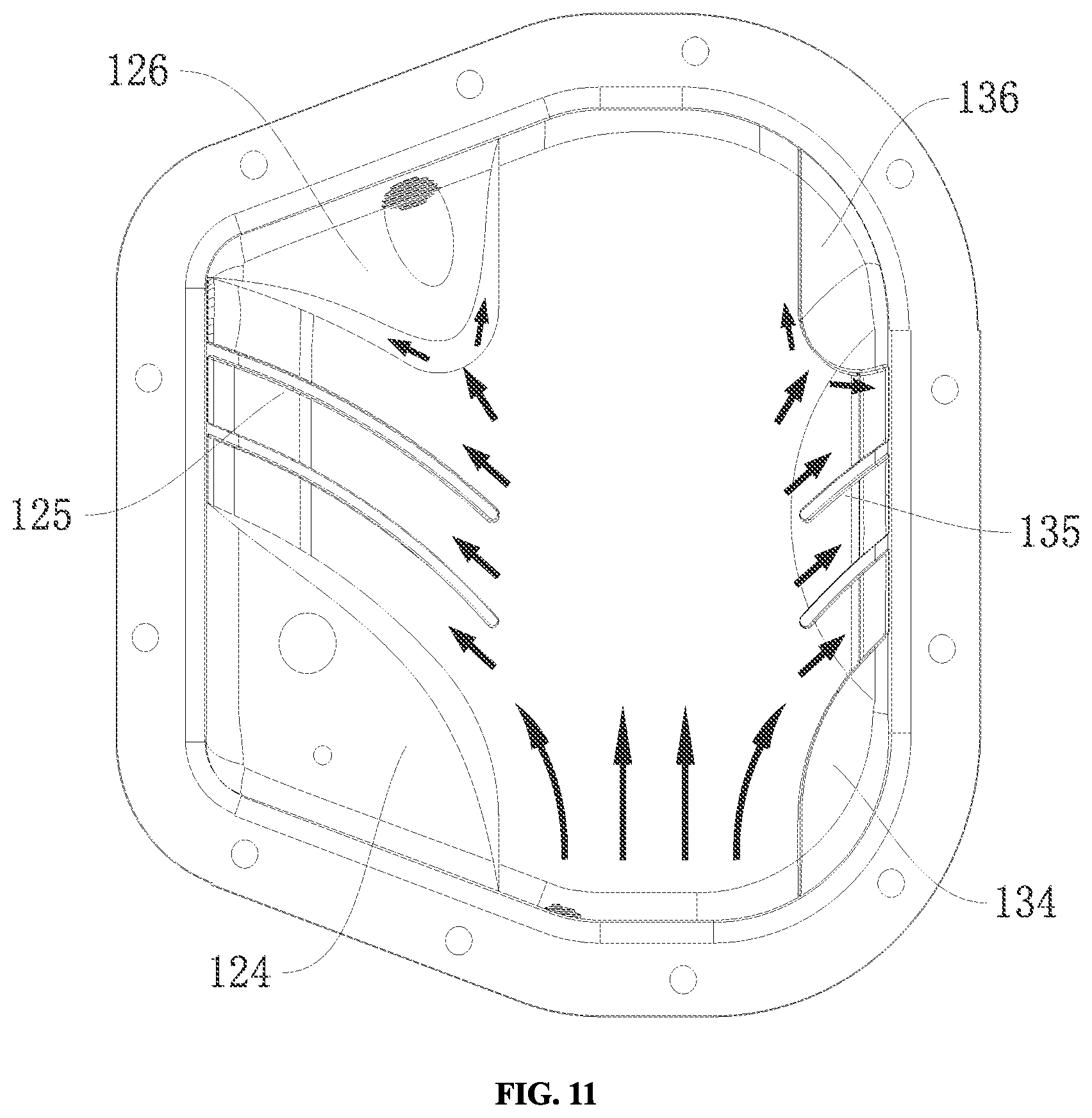 Patent US12313157 Figure 10 – Differential cover having diversion structure