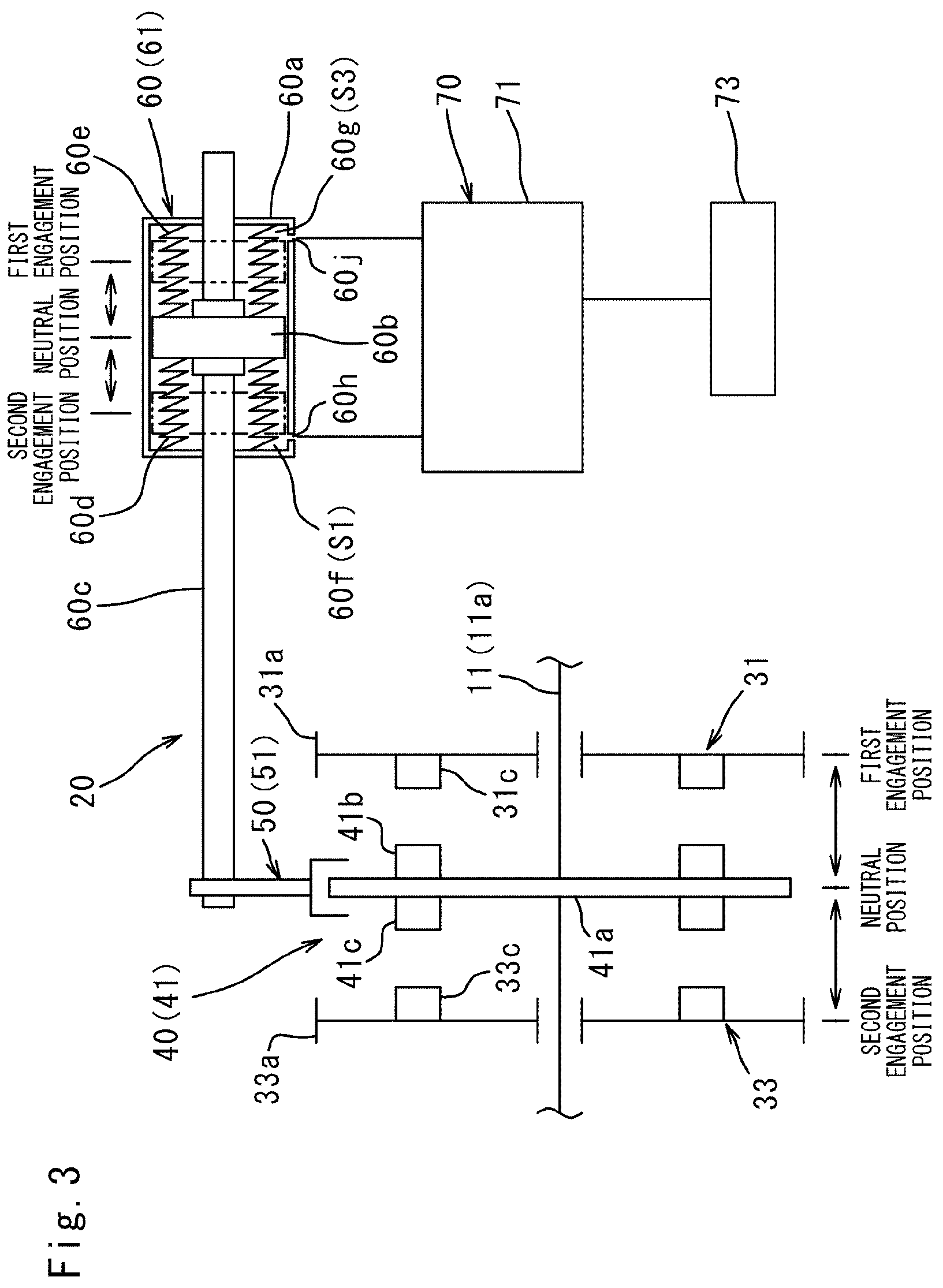 Patent US12313159 Figure 3 – Transmission and utility vehicle with transmission