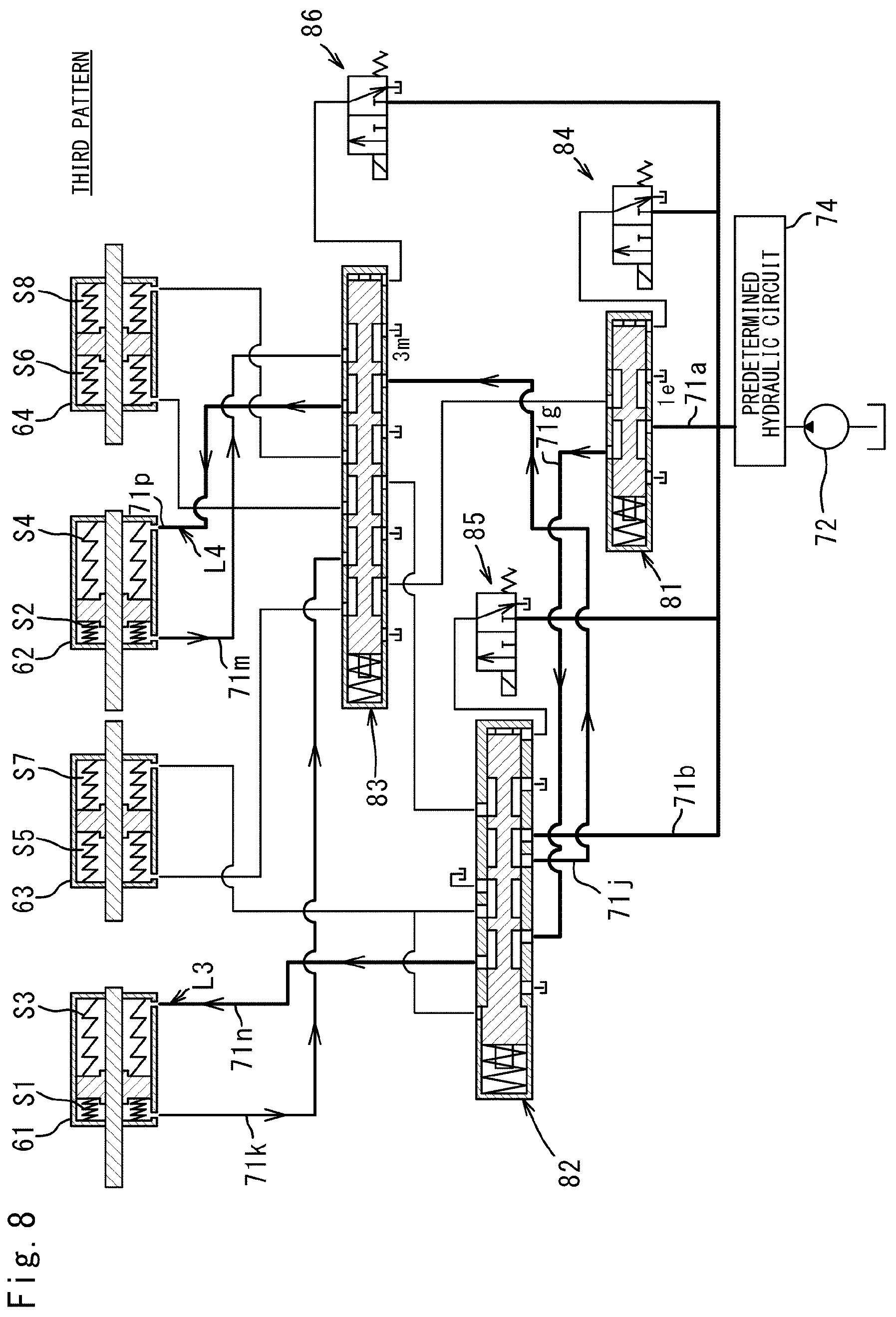 Patent US12313159 Figure 8 – Transmission and utility vehicle with transmission