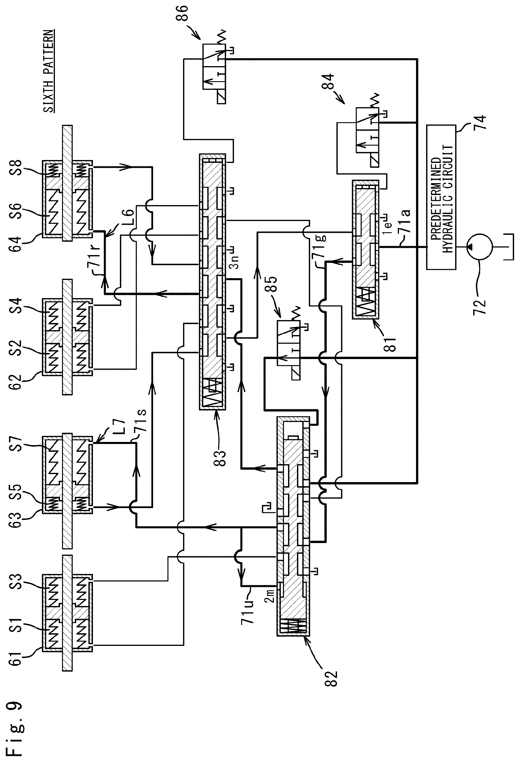 Patent US12313159 Figure 9 – Transmission and utility vehicle with transmission