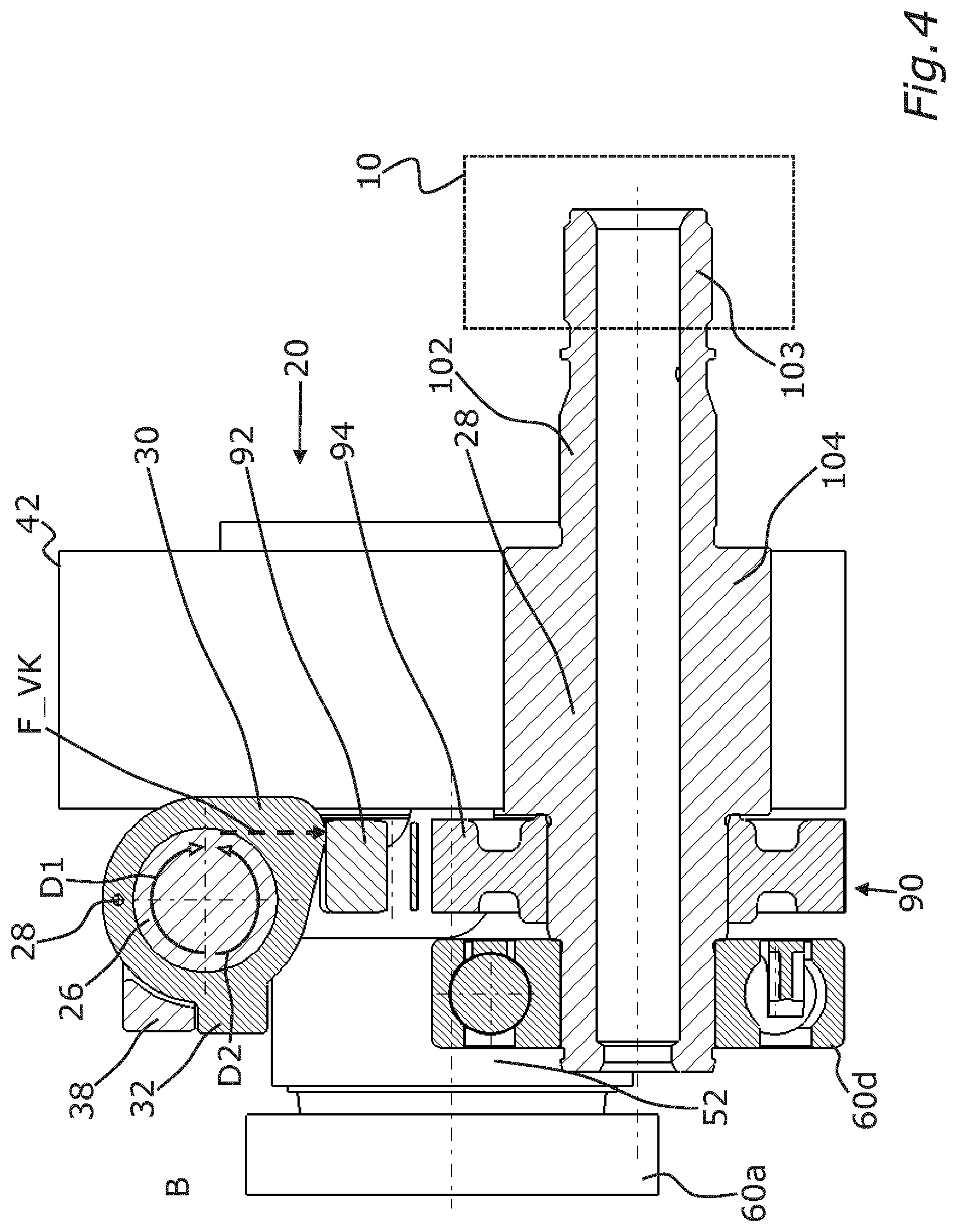 Patent US12313161 Figure 4 – Mounting assembly for a coupler mechanism of a motor vehicle