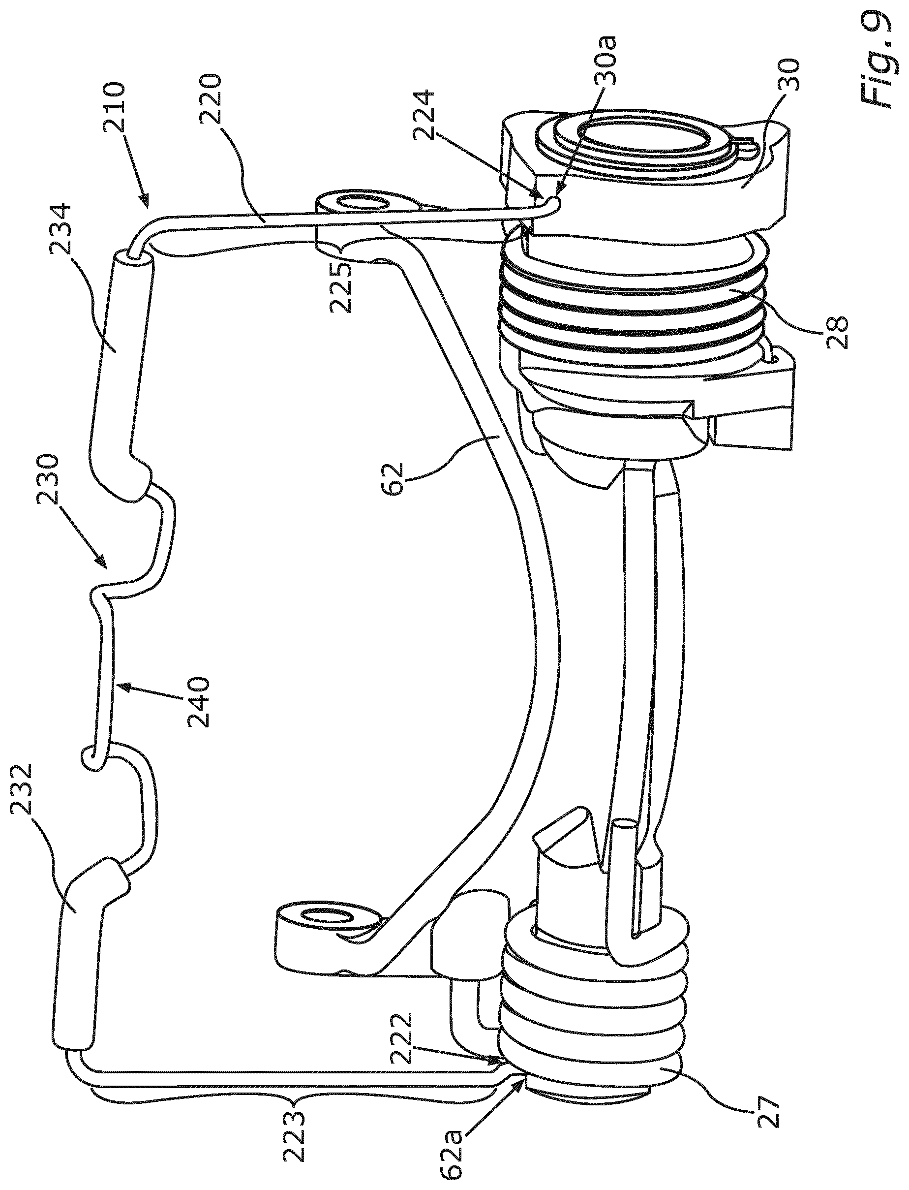 Patent US12313161 Figure 9 – Mounting assembly for a coupler mechanism of a motor vehicle