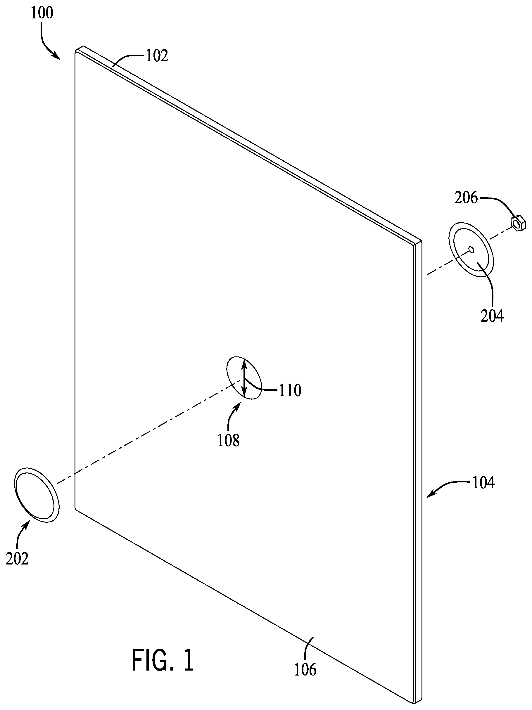 Patent US12313162 — Hygienic hole seal — Figure 1
