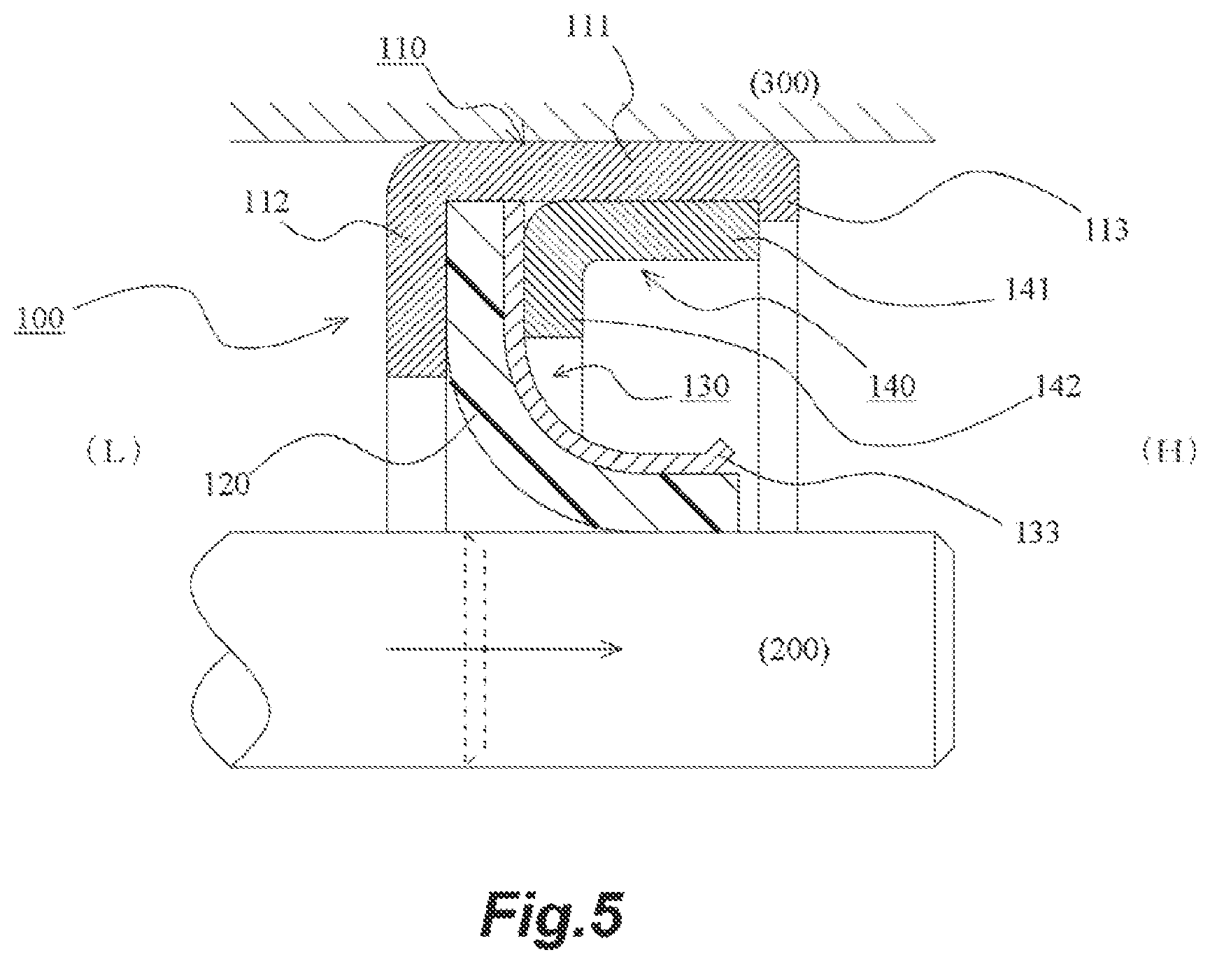 Patent US12313164 Figure 5 – Sealing device