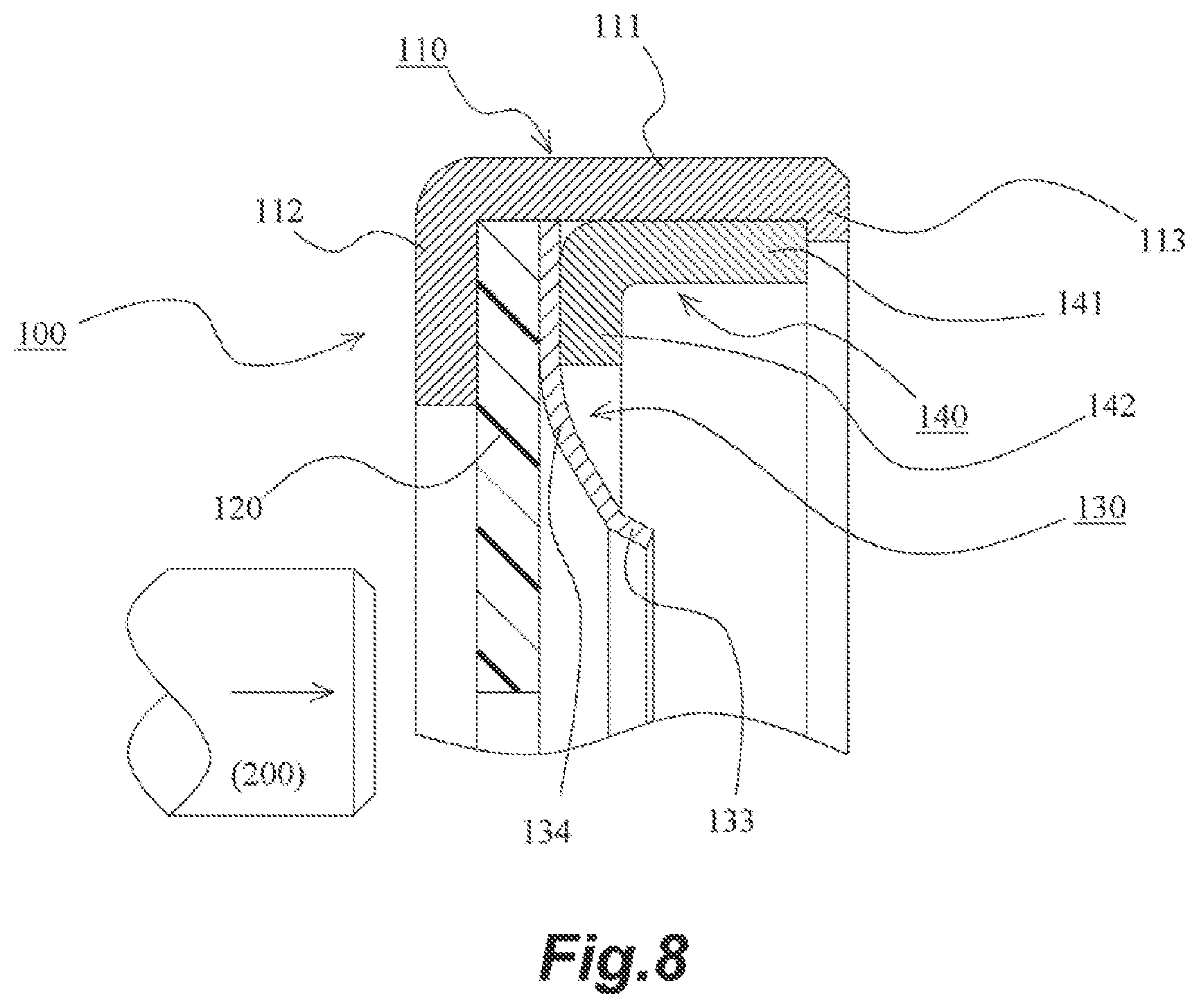 Patent US12313164 Figure 8 – Sealing device
