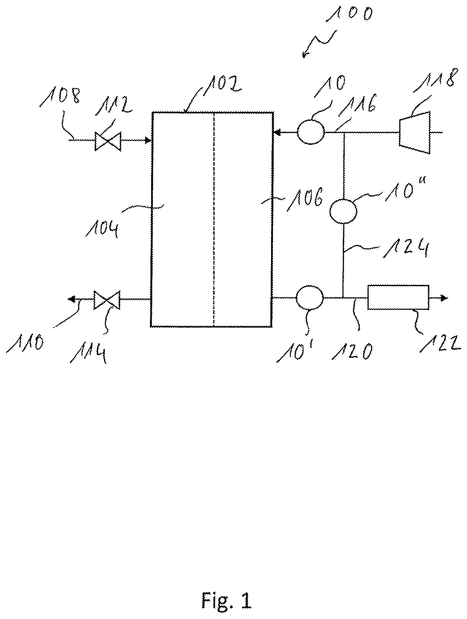 Patent US12313165 Figure 1 – Butterfly valve assembly, in particular for a gas flow in a fuel cell system