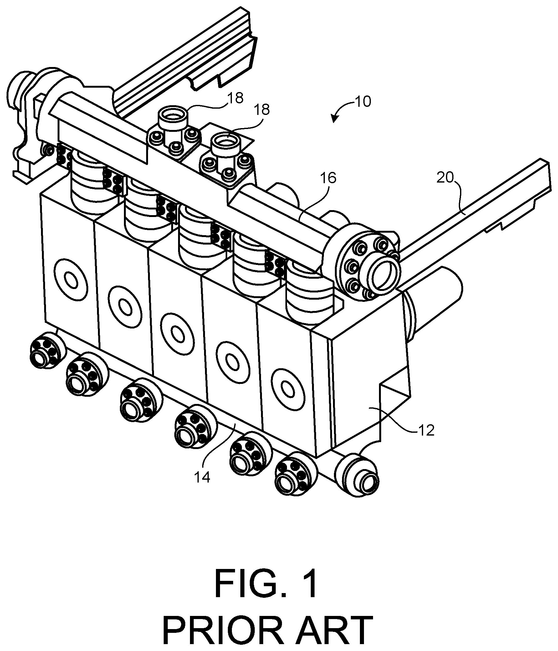 Patent US12313167 Figure 1 – Valve stop for use with a fluid end assembly
