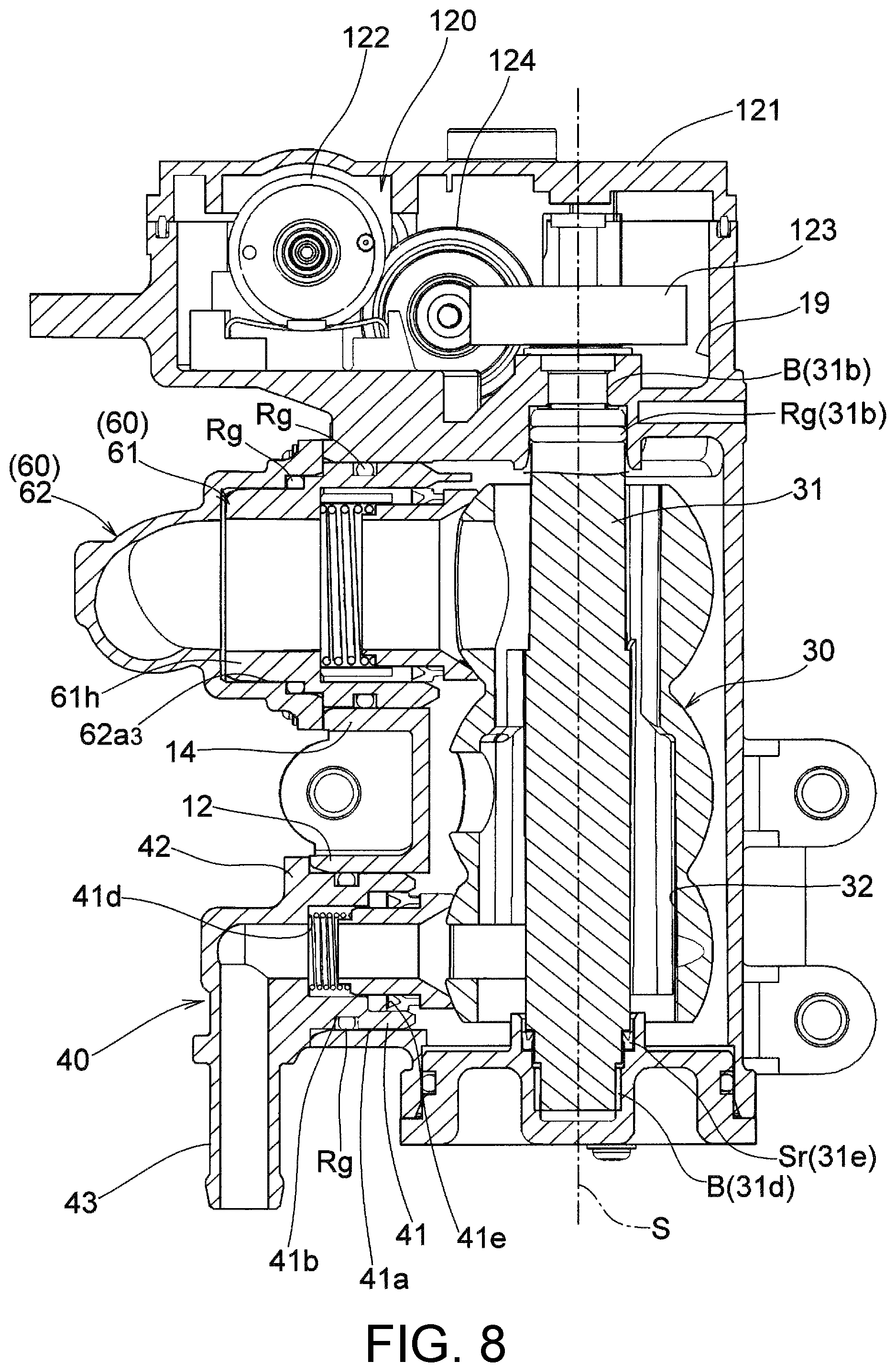 Patent US12313168 Figure 8 – Rotary valve device