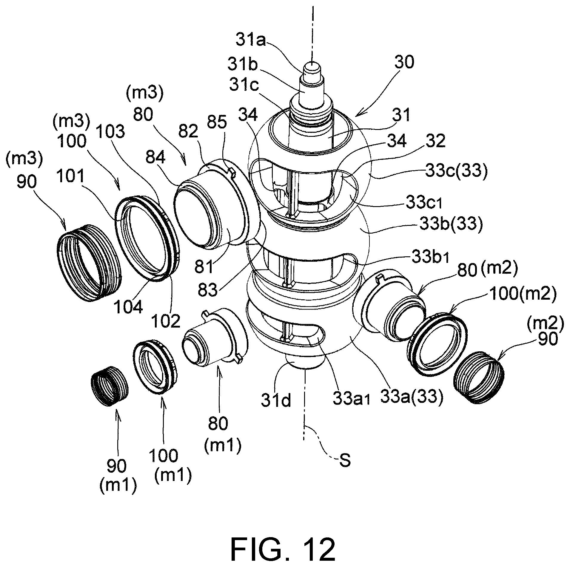 Patent US12313168 Figure 12 – Rotary valve device